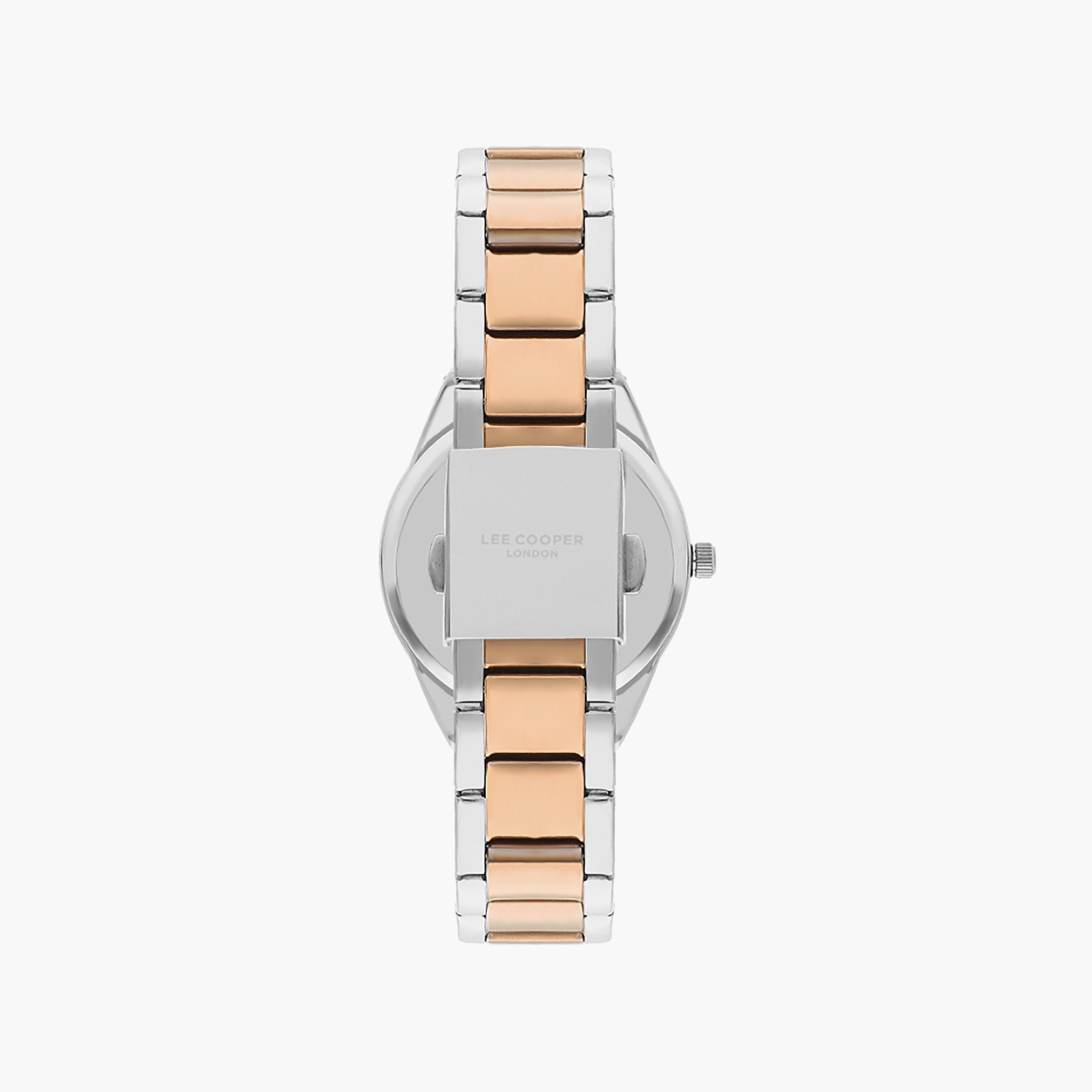 Lee Cooper Women's 36 MM Silver & Rose Gold Analog Stainless Steel Watch | LC07863.530-women-watchesandjewellery-watches-image-3