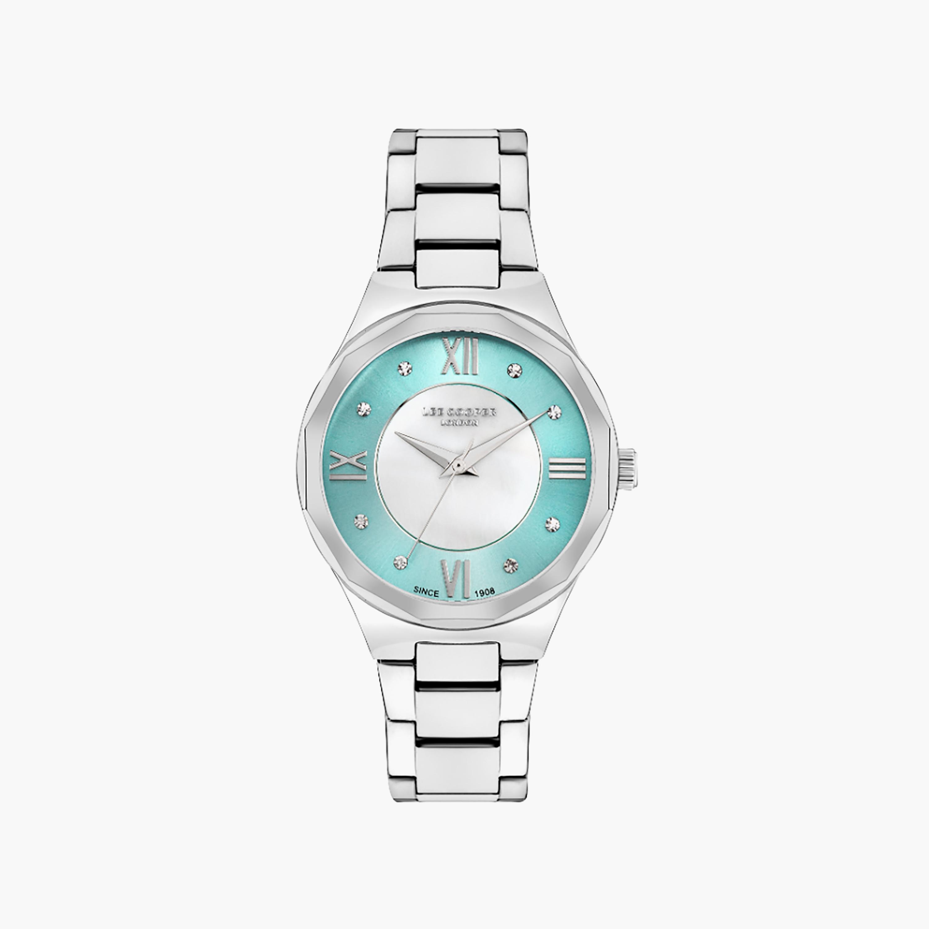 ساعة أنالوج فضية ذات ستانلس ستيل مع 32 ملم من لي كوبر للنساء | LC07922.320-women-watchesandjewellery-watches-image-1