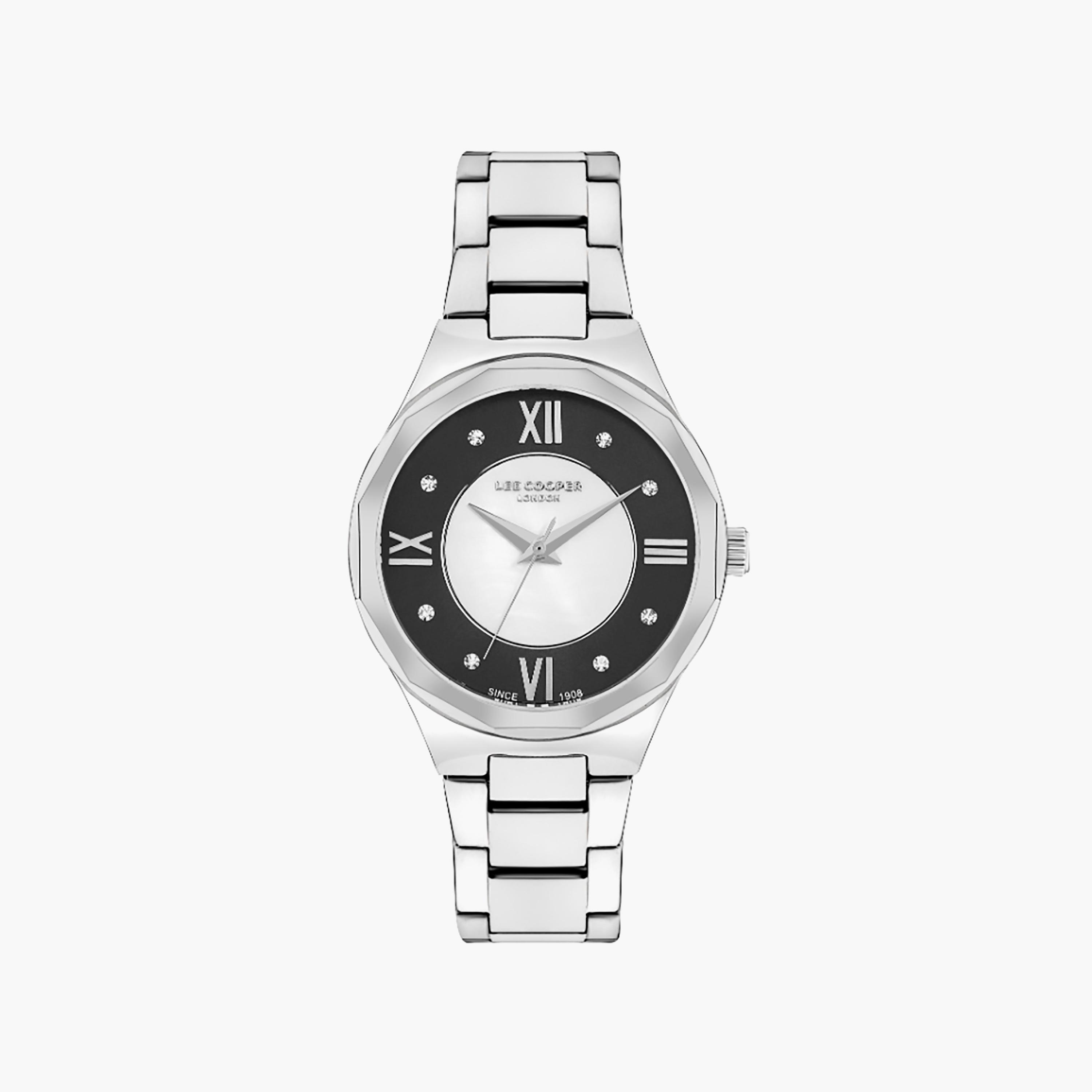 ساعة أنالوج فضية ذات ستانلس ستيل مع 32 ملم من لي كوبر للنساء | LC07922.330-women-watchesandjewellery-watches-image-1