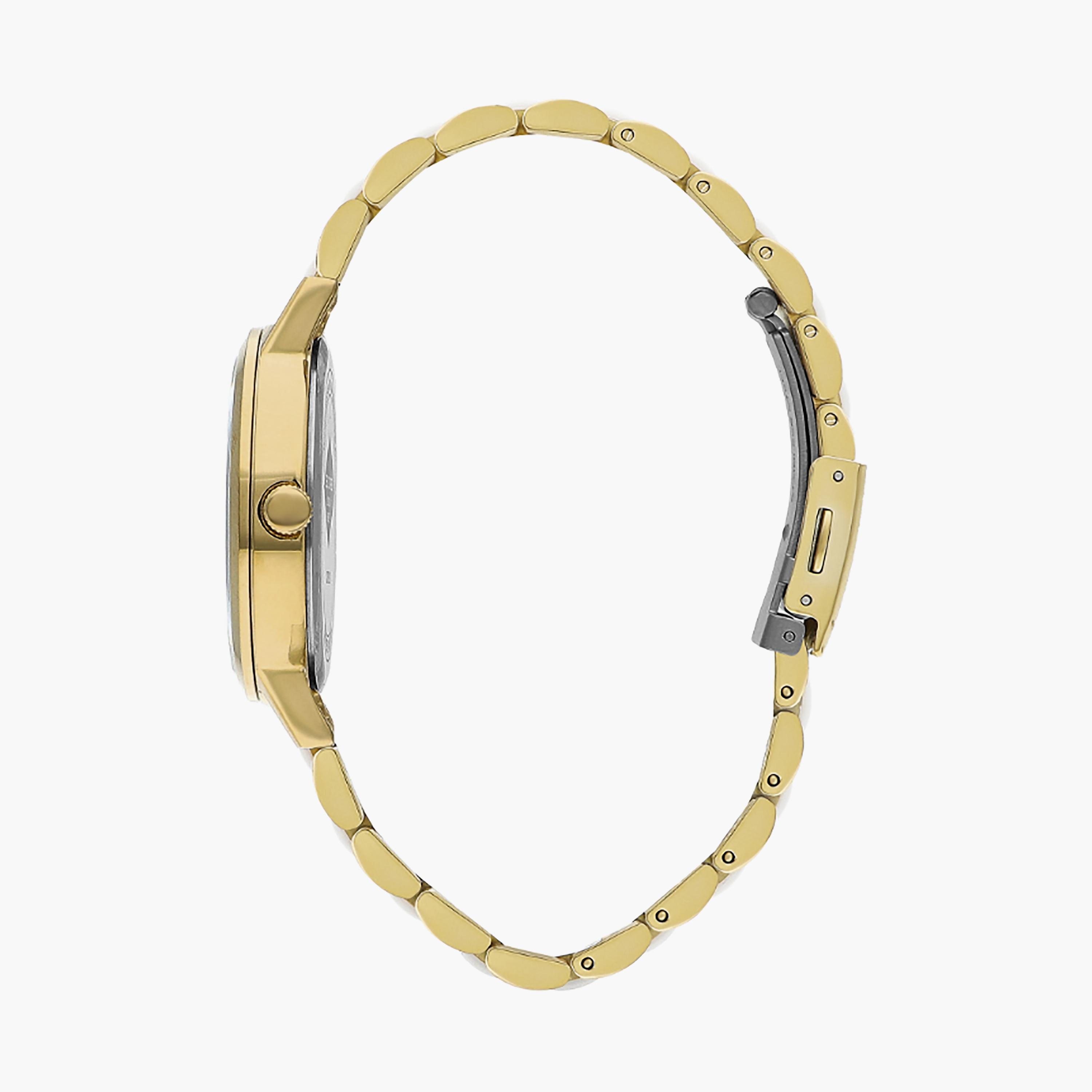 ساعة أنالوج خضراء وذھبية ذات ستانلس ستيل مع 33 ملم من لي كوبر للنساء | LC07929.170-women-watchesandjewellery-watches-image-2