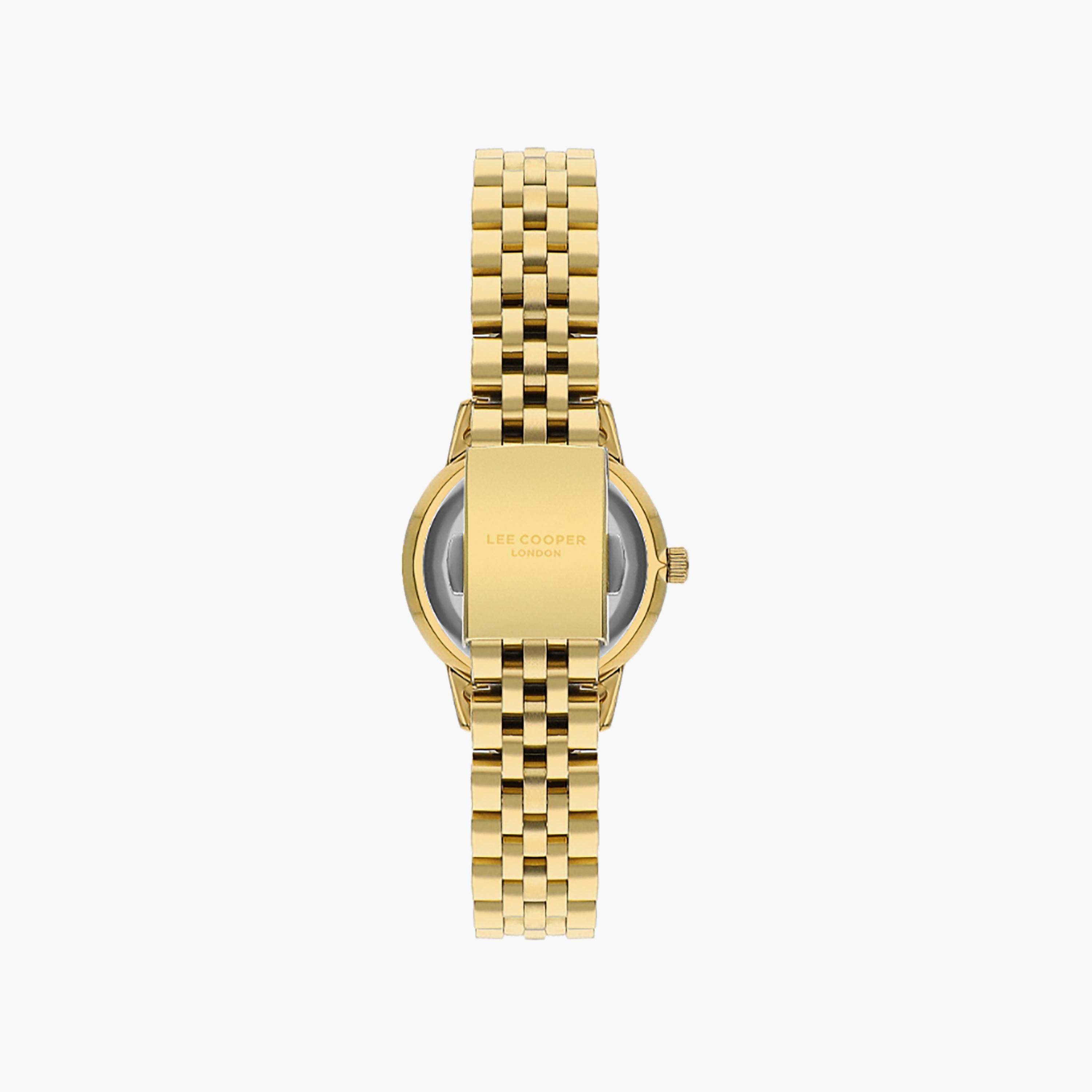 ساعة أنالوج ذھبية ذات ستانلس ستيل مع 30 ملم من لي كوبر للنساء | LC07934.190-women-watchesandjewellery-watches-image-3