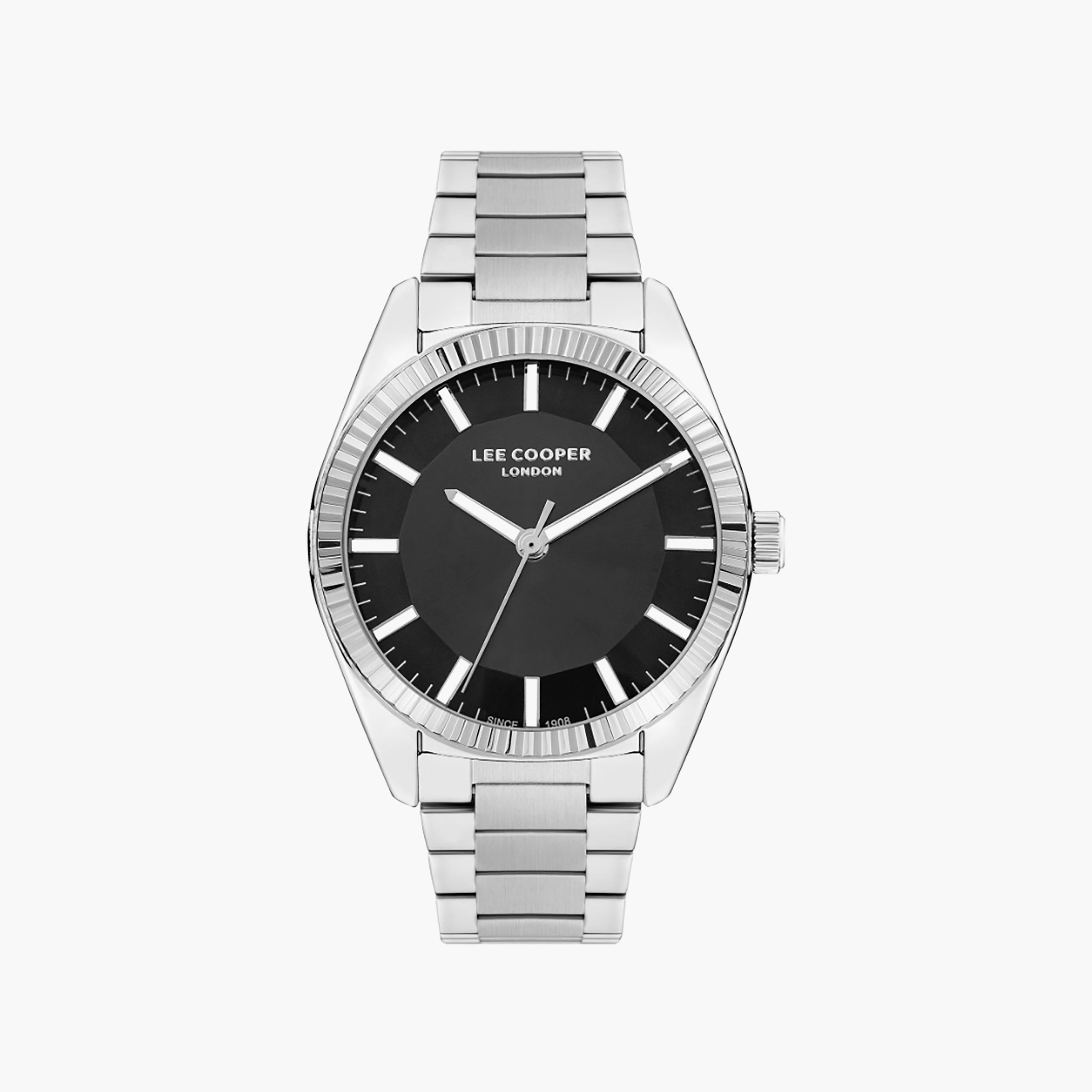 Lee Cooper Men's 42 MM Silver Analog Stainless Steel Watch | LC07950.350-men-watchesandjewellery-watches-image-1