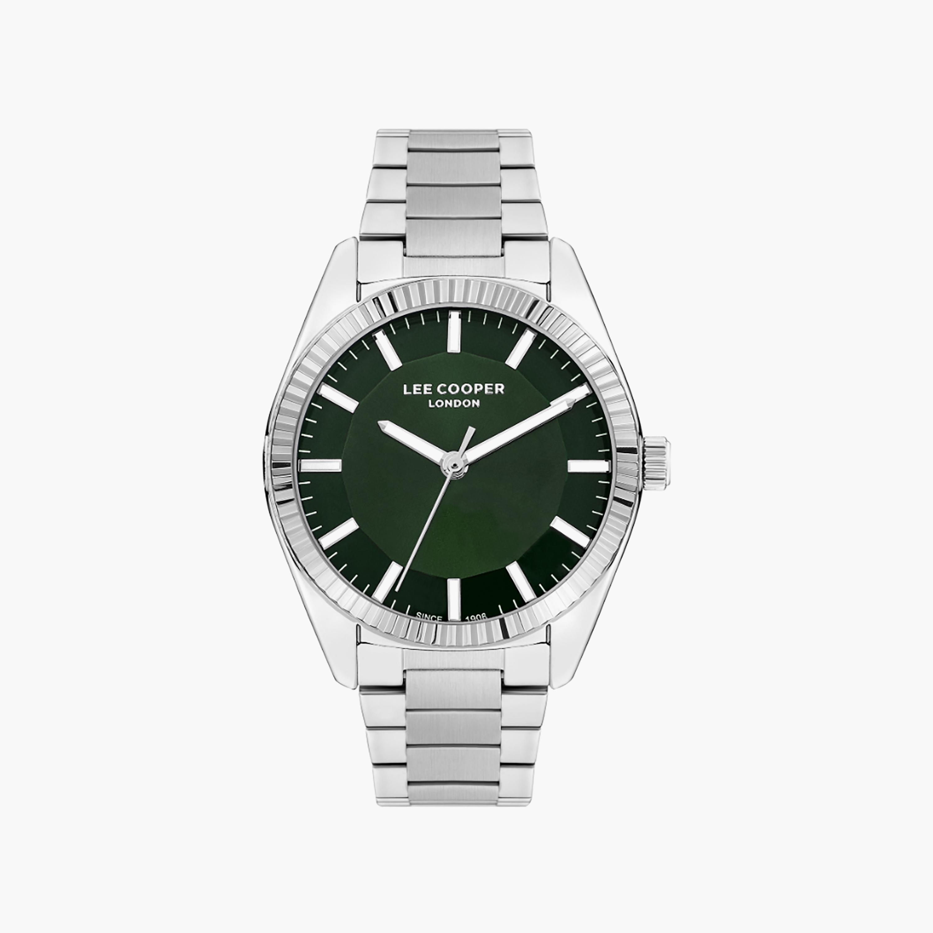 Lee Cooper Men's 42 MM Silver Analog Stainless Steel Watch | LC07950.370-men-watchesandjewellery-watches-image-1