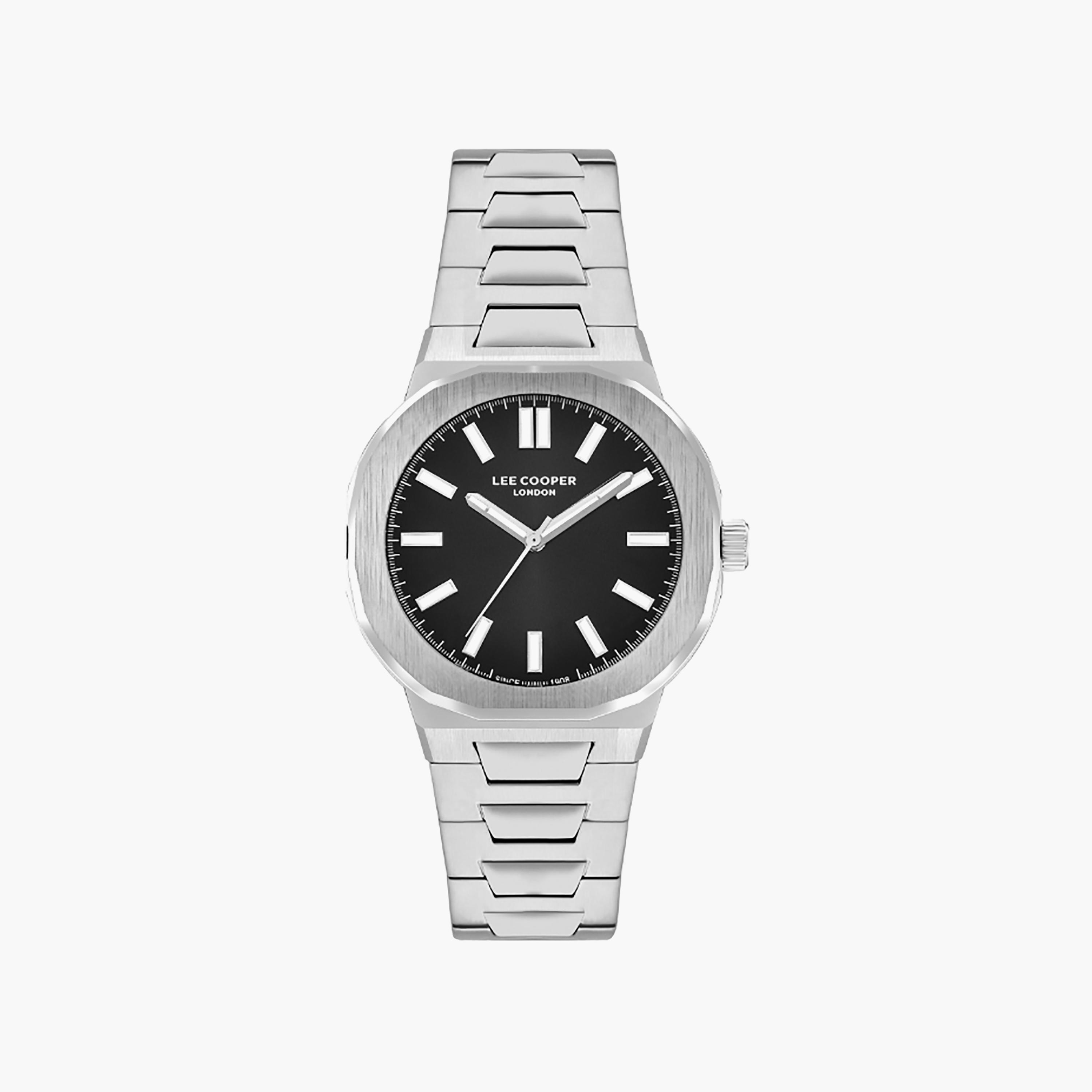 Lee Cooper Men's 43 MM Silver Analog Stainless Steel Watch | LC07952.370-men-watchesandjewellery-watches-image-1