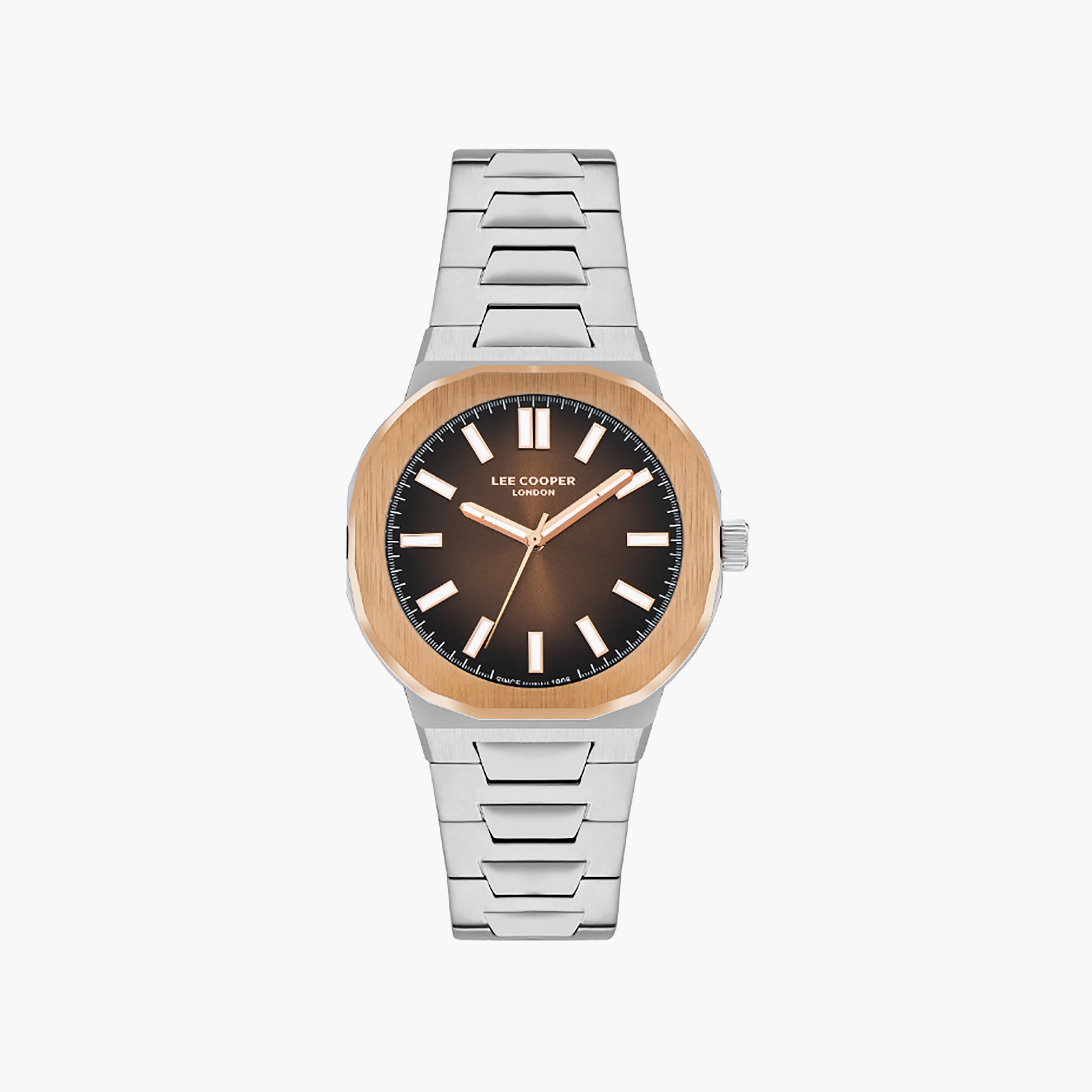 ساعة لي كوبر للرجال 43 ملم انالوج بلون فضي مع ستانلس ستيل | LC07952.540-men-watchesandjewellery-watches-image-1