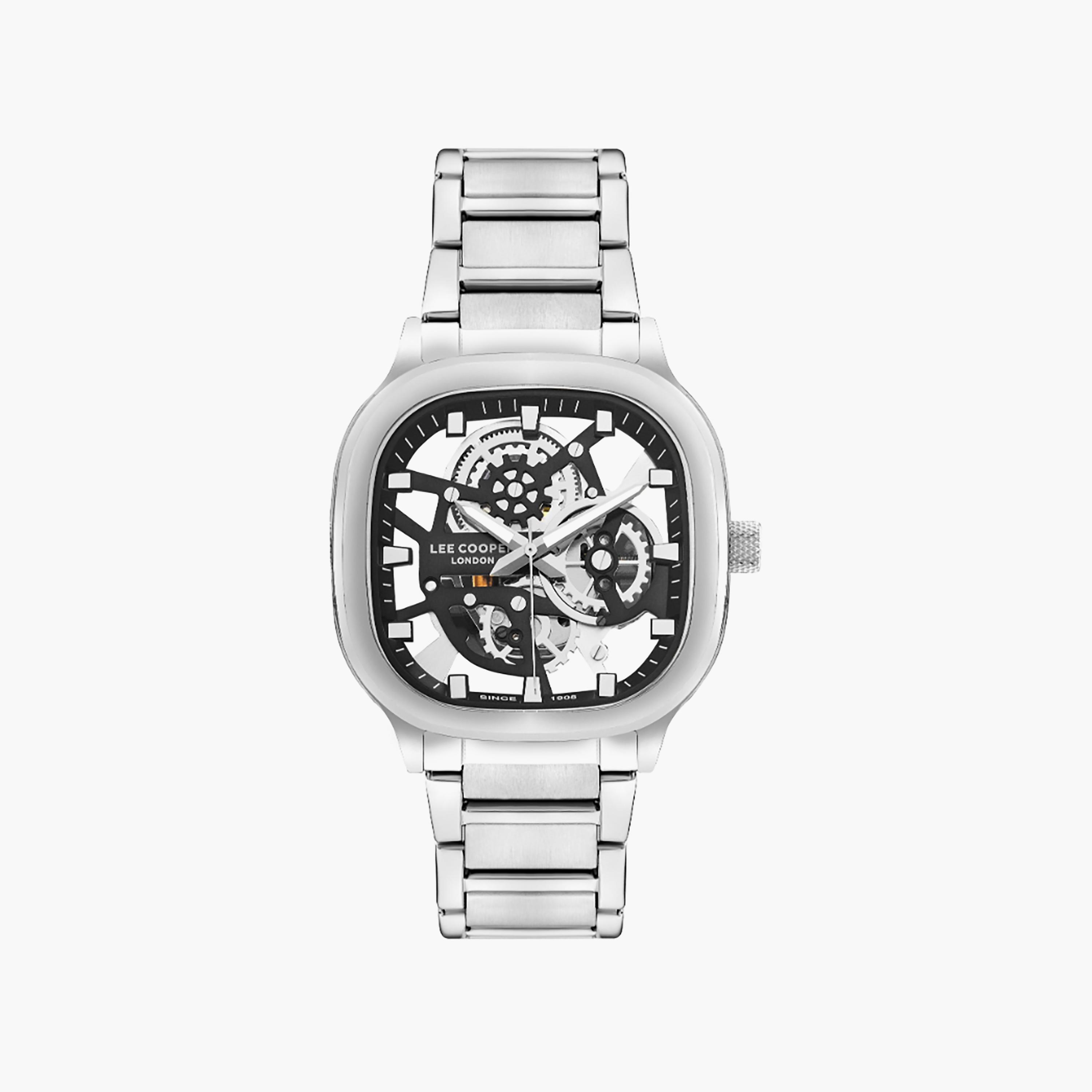 Lee Cooper Men's 42 MM Silver Analog Stainless Steel Watch | LC07974.350-men-watchesandjewellery-watches-image-1