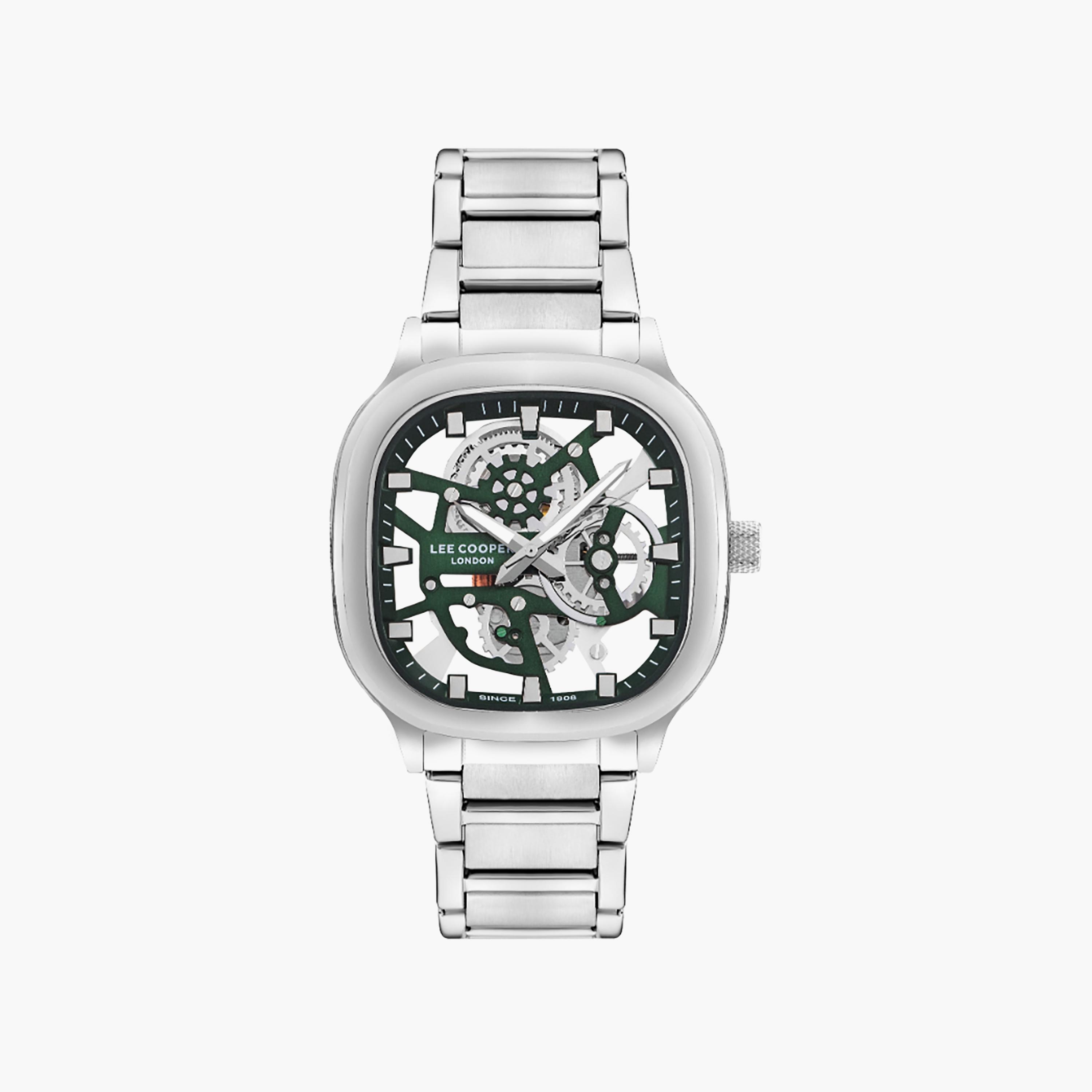 ساعة لي كوبر للرجال 42 ملم انالوج بلون فضي مع ستانلس ستيل | LC07974.370-men-watchesandjewellery-watches-image-1