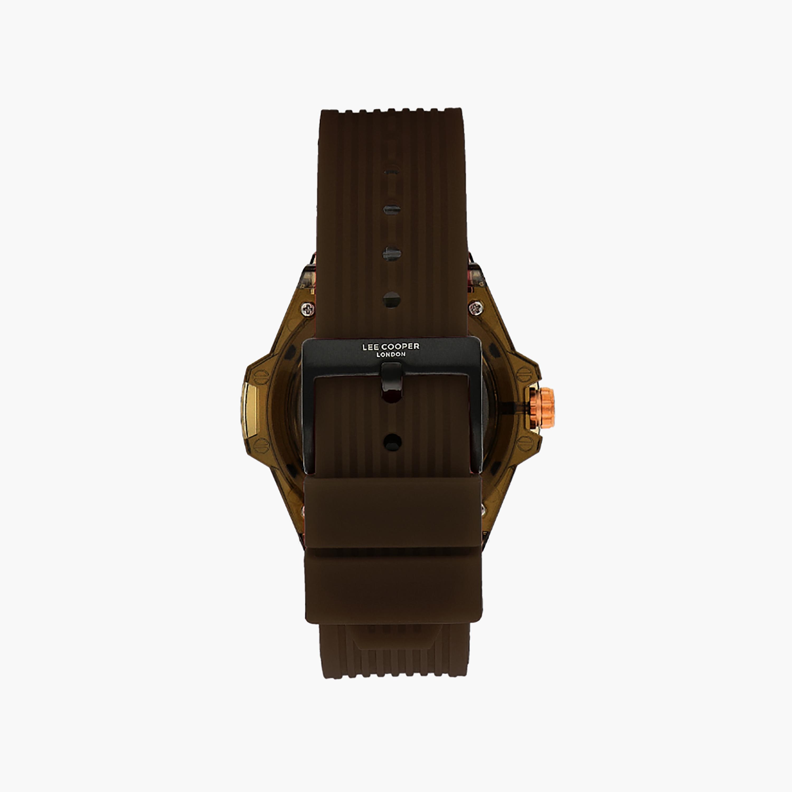 ساعة أنالوج للرجال مع 44 ملم ذات سيليكون بلون أسود من لي كوبر | LC07975.051-men-watchesandjewellery-watches-image-3