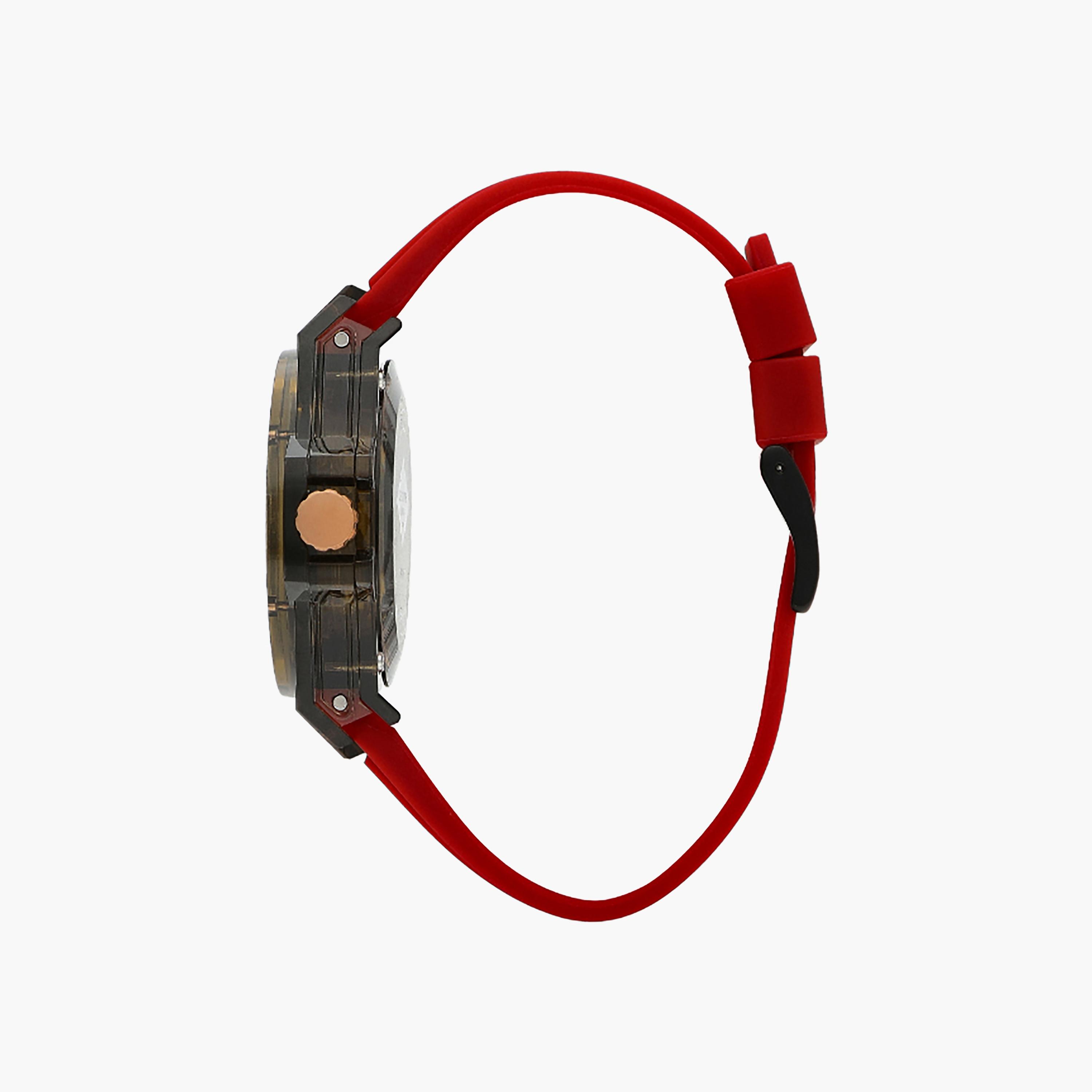 ساعة لي كوبر 44 ملم للرجال ذات انالوج من السيليكون باللون الاحمر | LC07975.068-men-watchesandjewellery-watches-image-2
