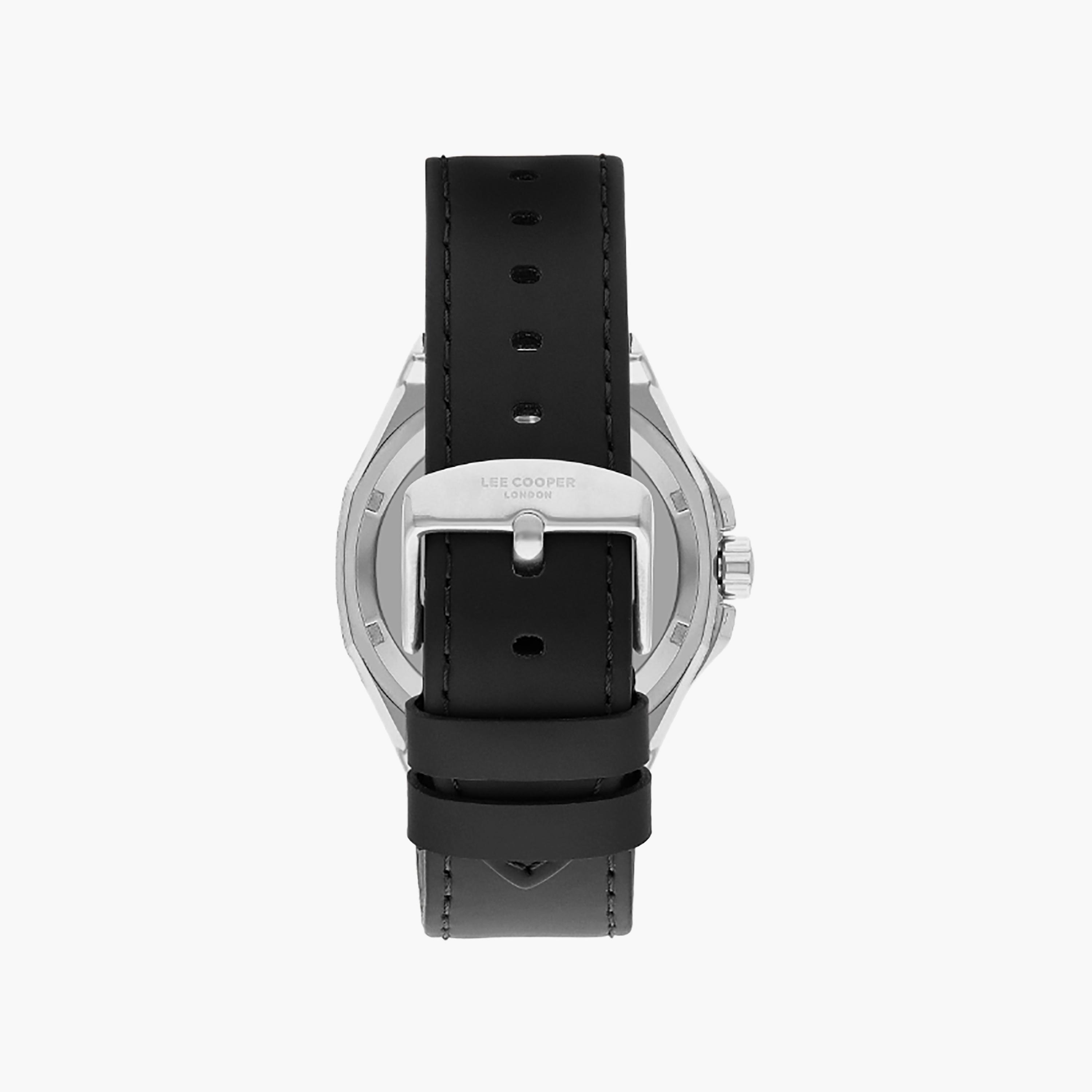 Lee Cooper Men's 43 MM Black Automatic Leather Watch | LC07978.351-men-watchesandjewellery-watches-image-3