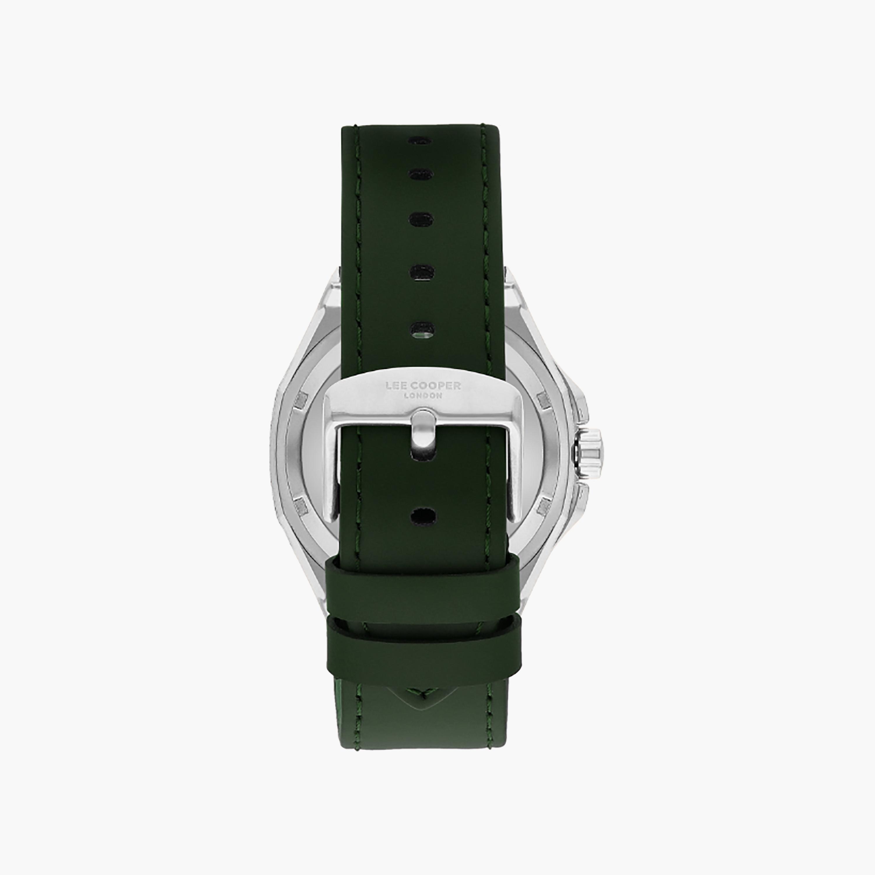Lee Cooper Men's 43 MM Green Automatic Leather Watch | LC07978.377-men-watchesandjewellery-watches-image-3