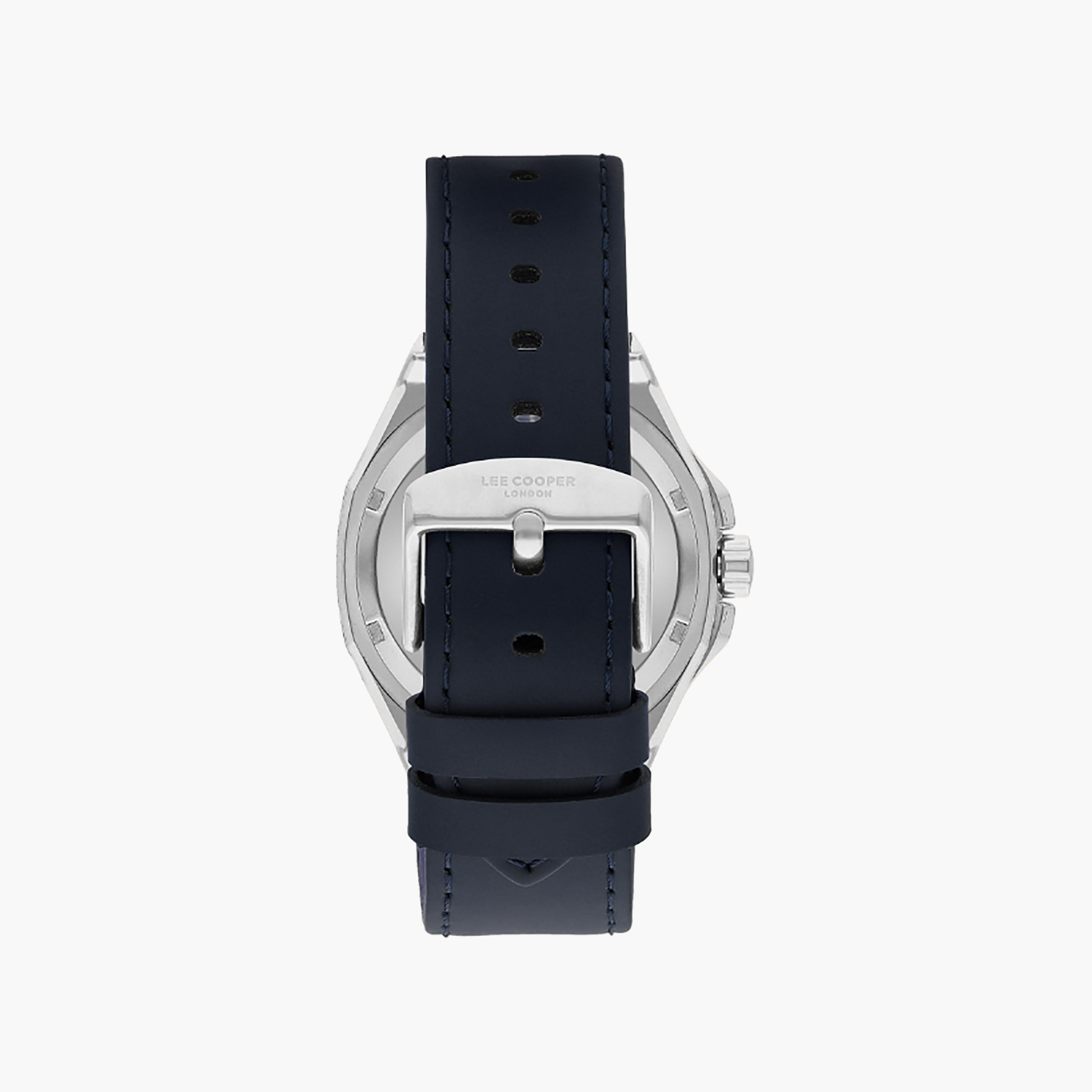 Lee Cooper Men's 43 MM Navy Automatic Leather Watch | LC07978.399-men-watchesandjewellery-watches-image-3