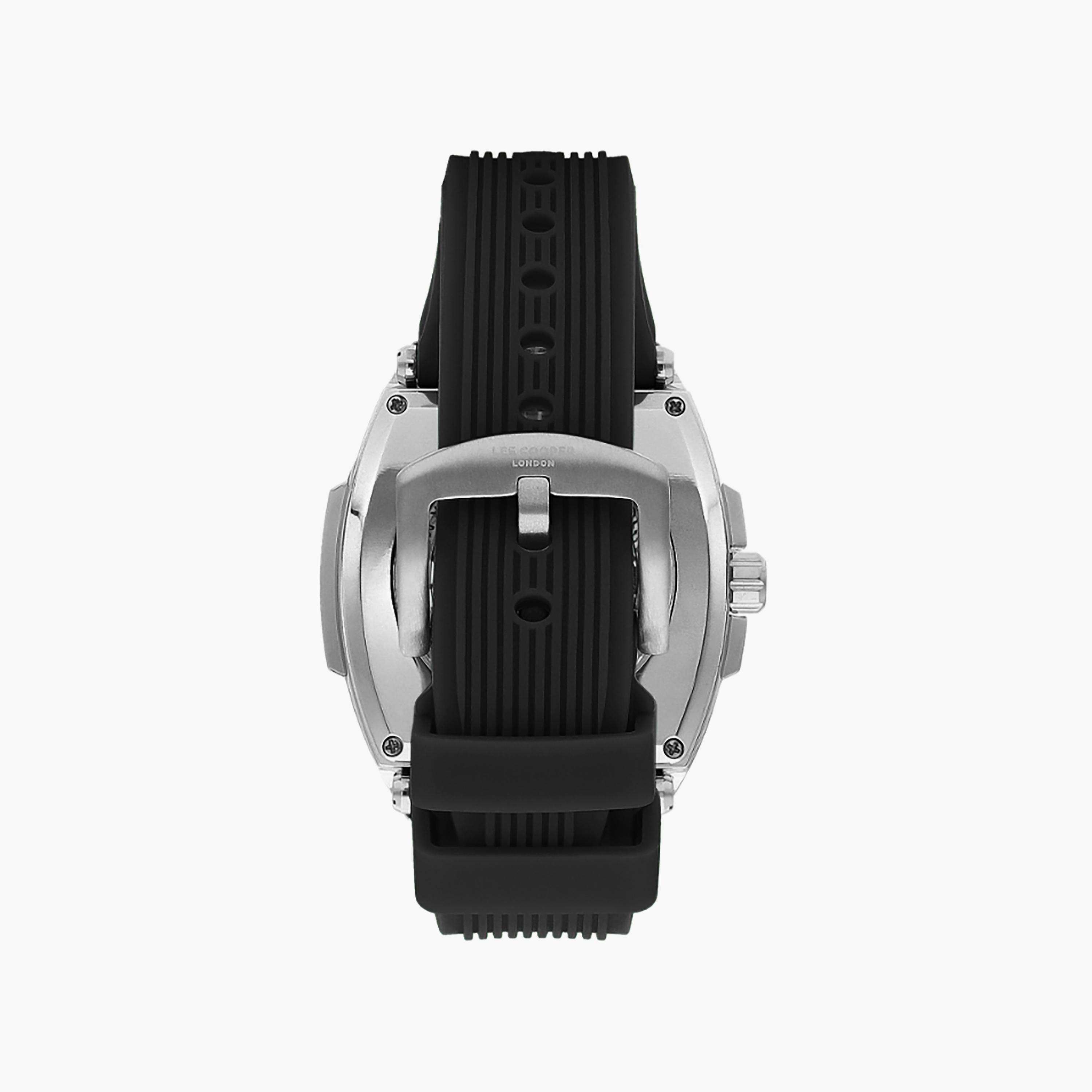 Lee Cooper Men's 45 MM Black Automatic Silicone Watch | LC07979.351-men-watchesandjewellery-watches-image-3