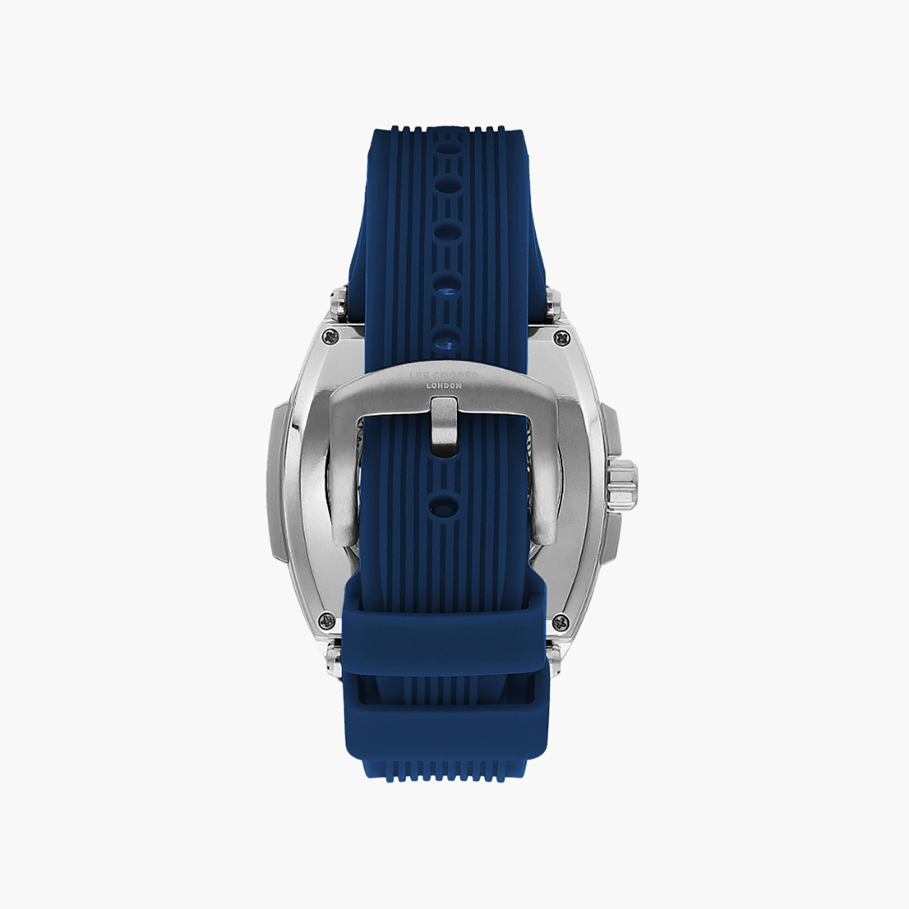 ساعة أوتوماتيكية للرجال مع 45 ملم ذات سيليكون بلون كحلي من لي كوبر | LC07979.399-men-watchesandjewellery-watches-image-3