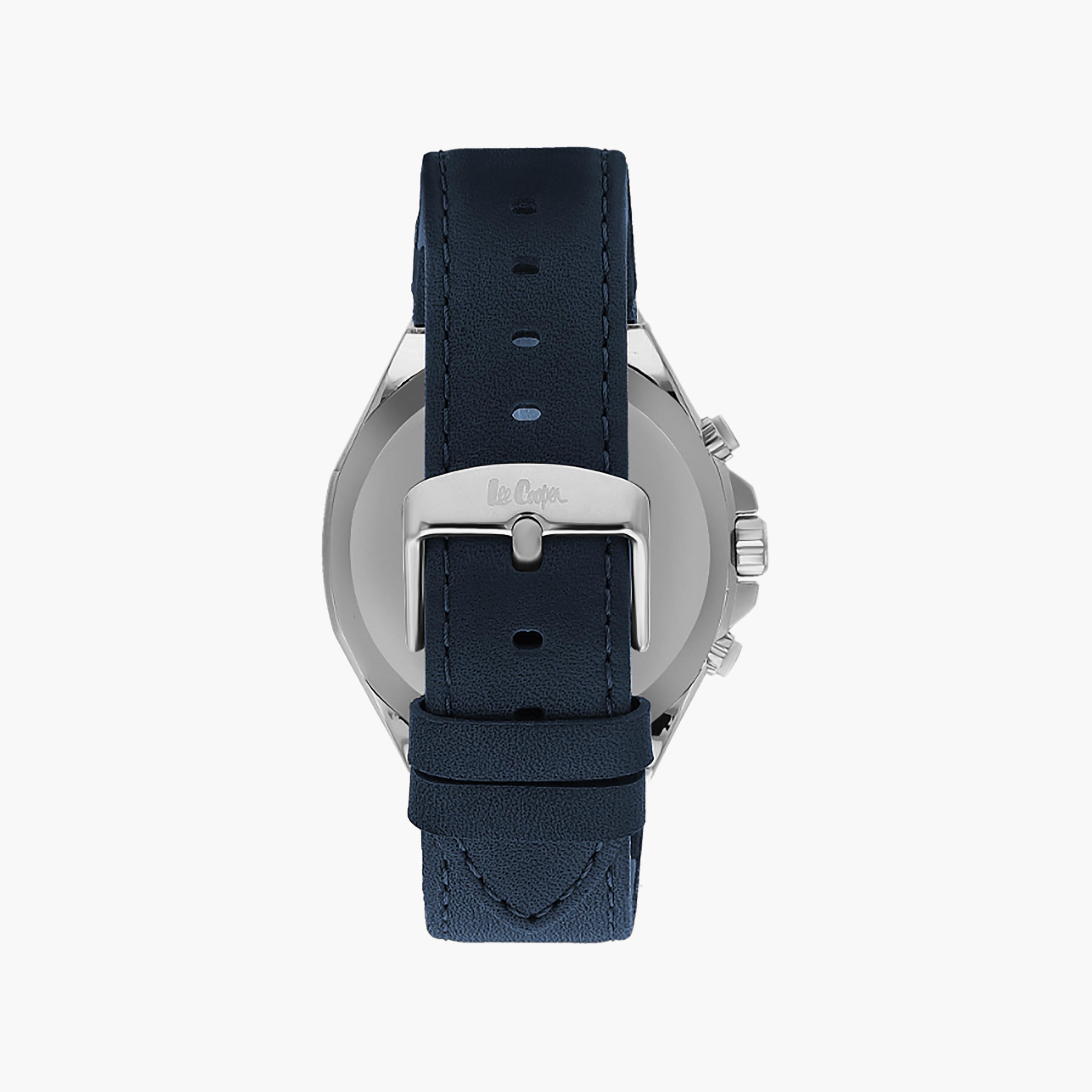 ساعة كرونوغراف للرجال مع 46 ملم ذات جلدي بلون كحلي من لي كوبر | LC07983.399-men-watchesandjewellery-watches-image-3