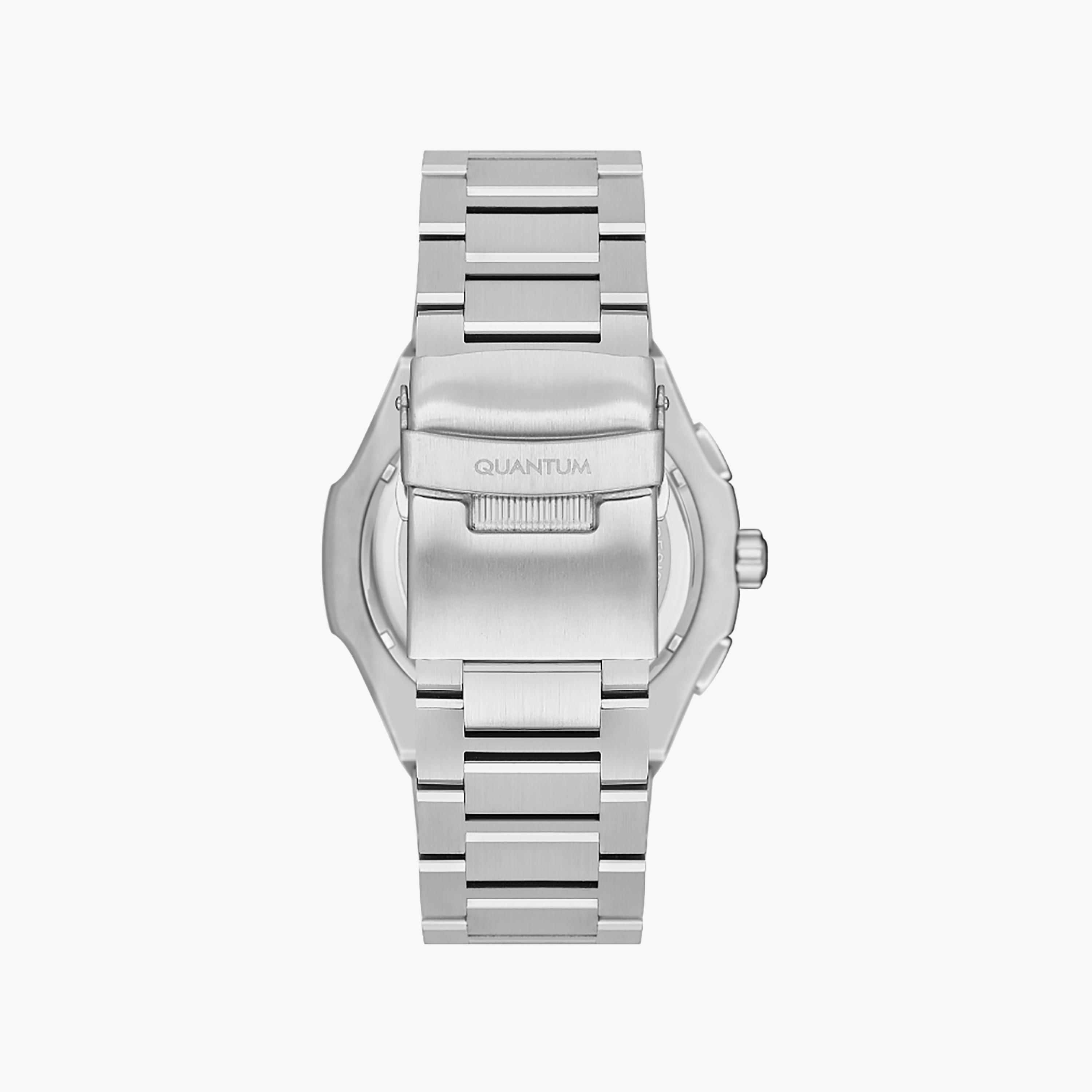 ساعة كوانتوم للرجال 44 ملم كرونوغراف بلون فضي مع ستانلس ستيل | ADG1032.380-men-watchesandjewellery-watches-image-3