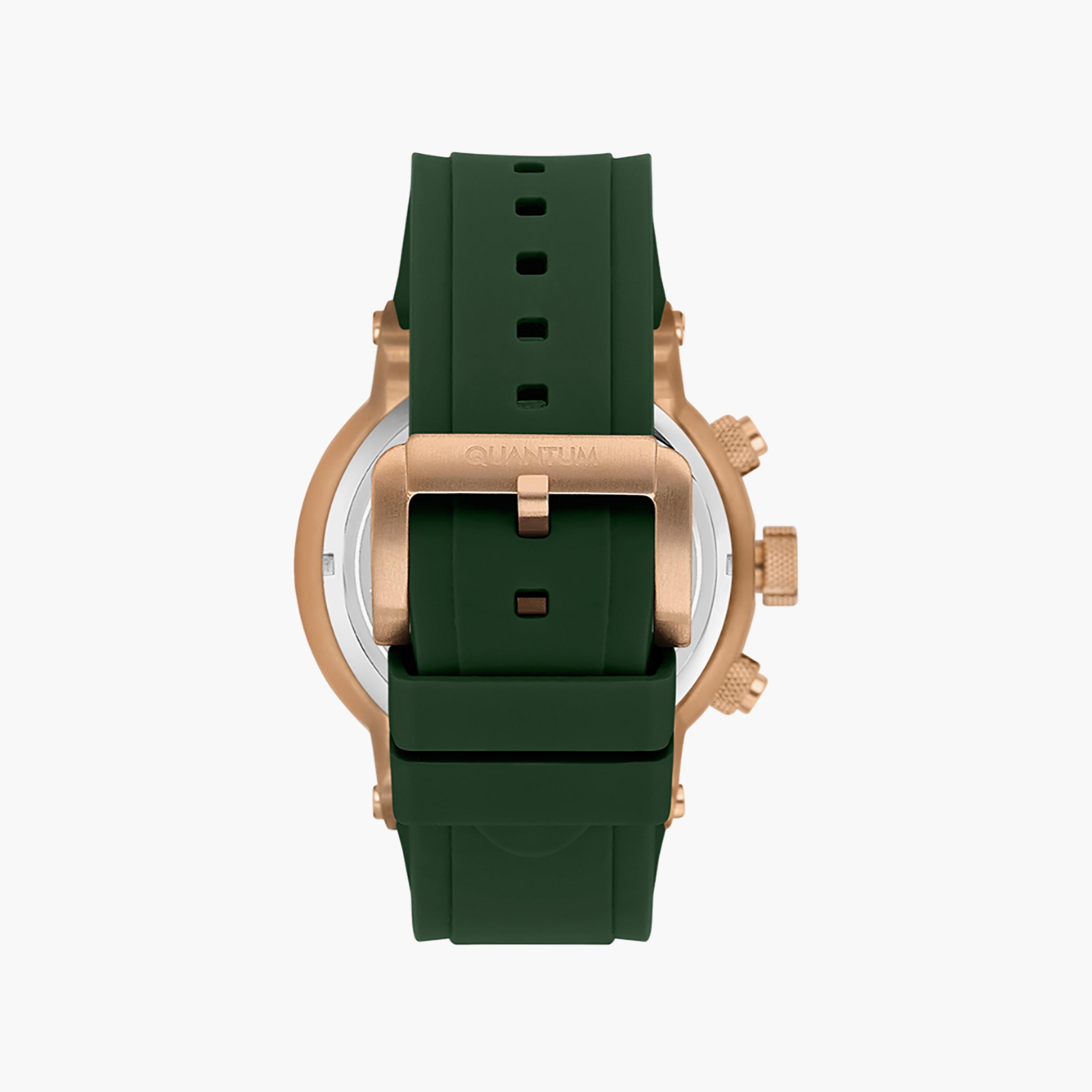 Quantum Men's 53 MM Green Chronograph Silicone Watch | HNG1051.875-men-watchesandjewellery-watches-image-3