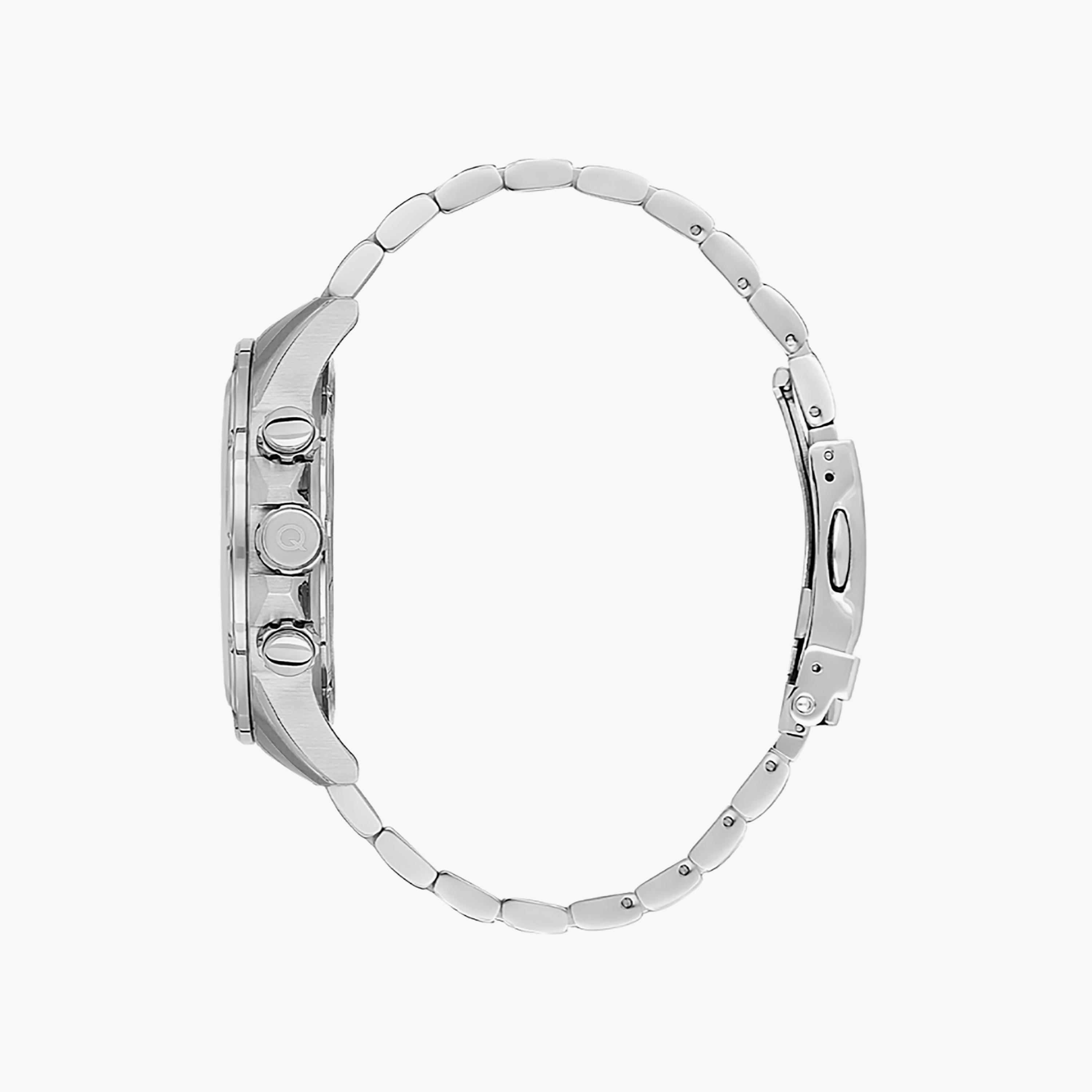 ساعة كوانتوم للرجال 47 ملم كرونوغراف بلون فضي مع ستانلس ستيل | HNG1067.370-men-watchesandjewellery-watches-image-2
