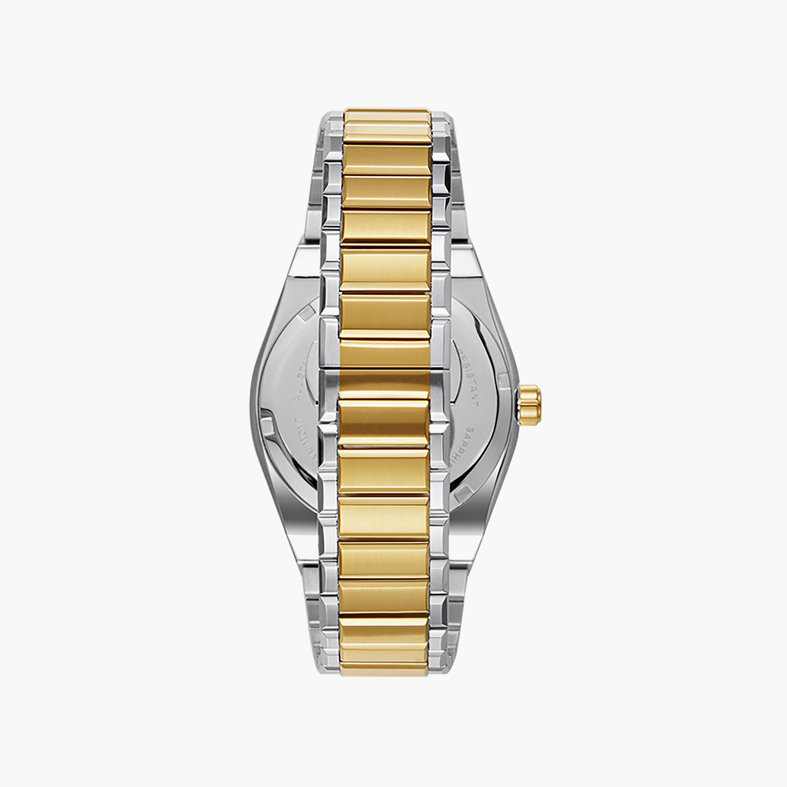 Tornado Men's 42 MM Silver & Gold Analog Stainless Steel Watch | T23003-TBTW-men-watchesandjewellery-watches-image-3
