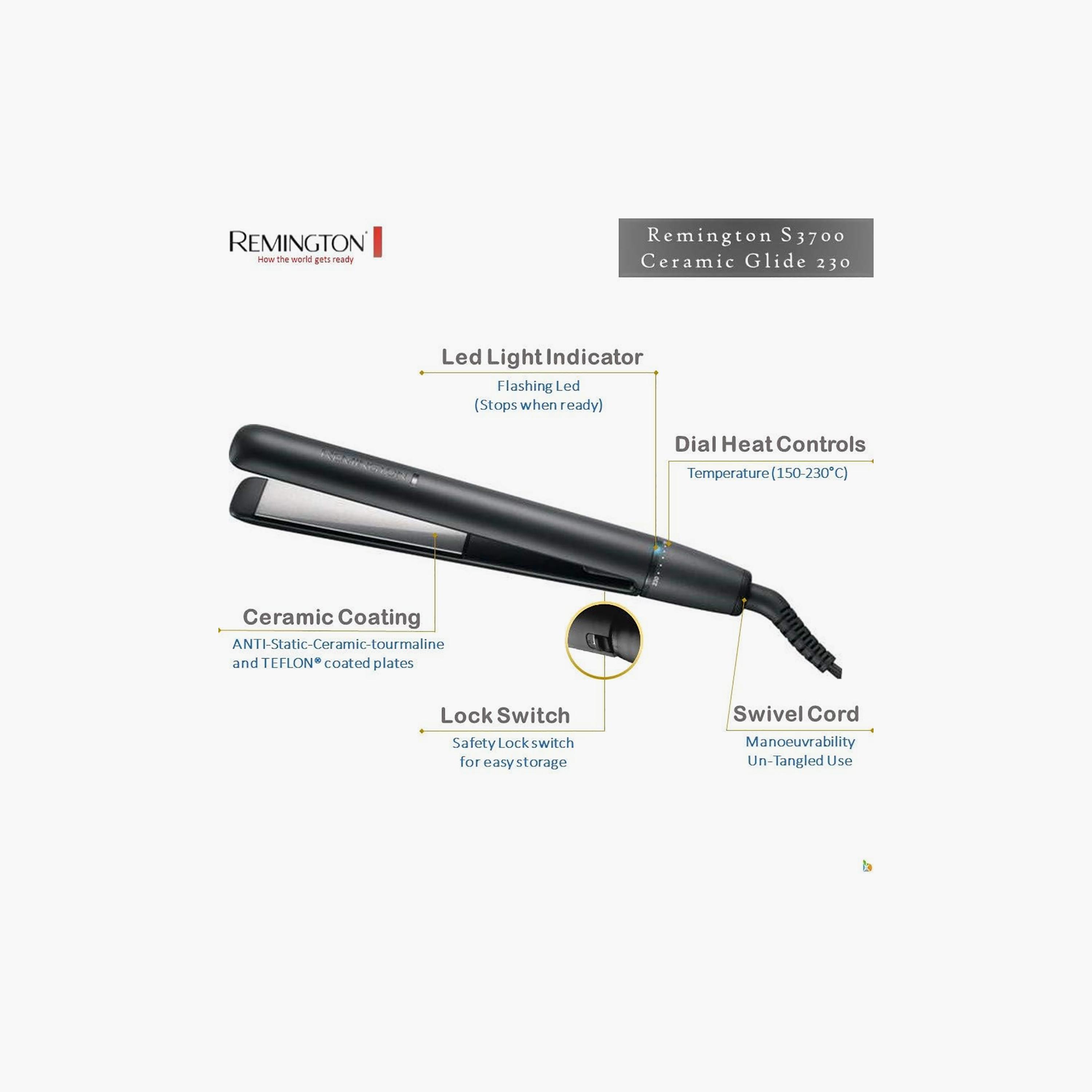 Remington Hair Straightener Black | RES3700-beautyandpersonalcare-appliances-hairstylingtools-curlingandstyler-image-4