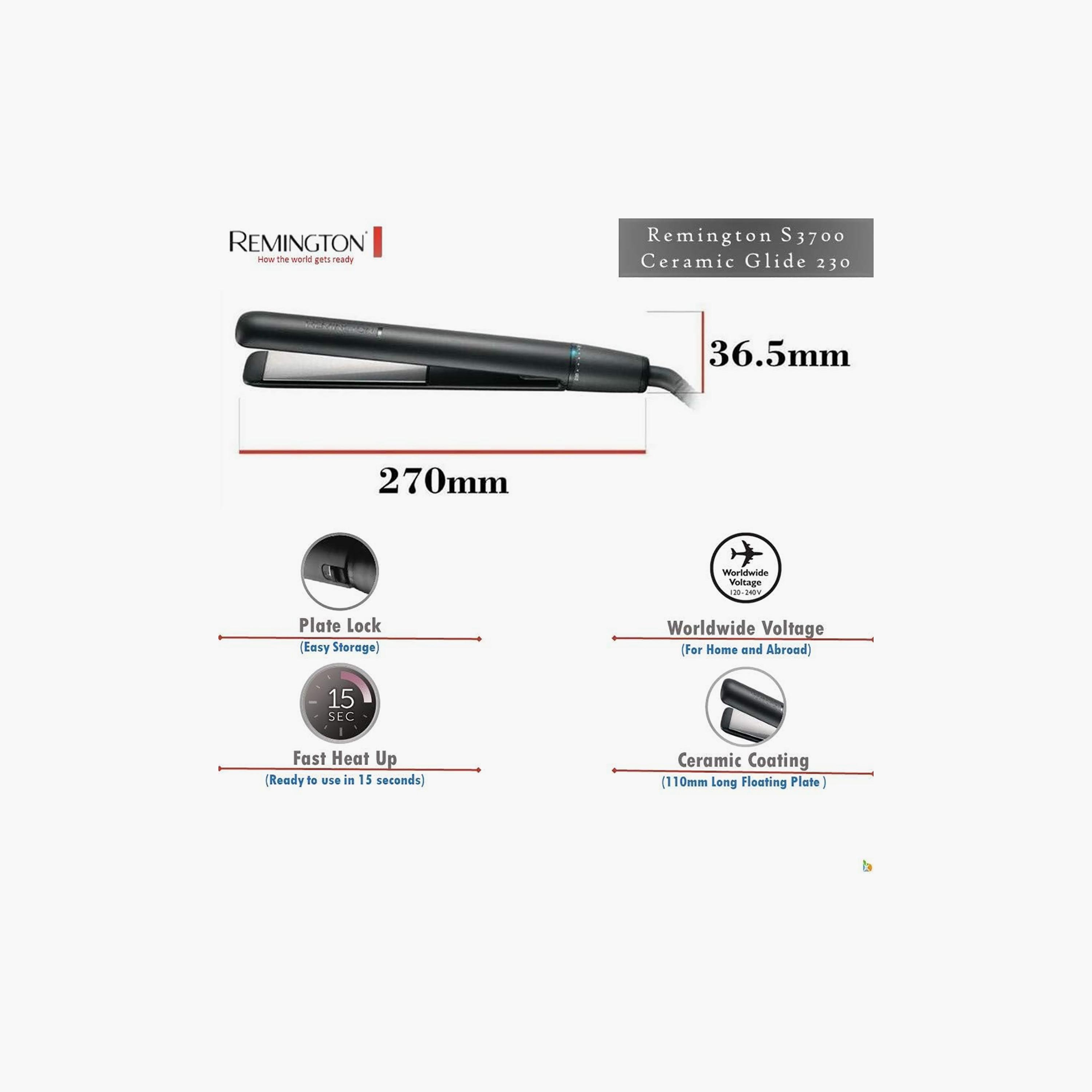 Remington Hair Straightener Black | RES3700-beautyandpersonalcare-appliances-hairstylingtools-curlingandstyler-image-5