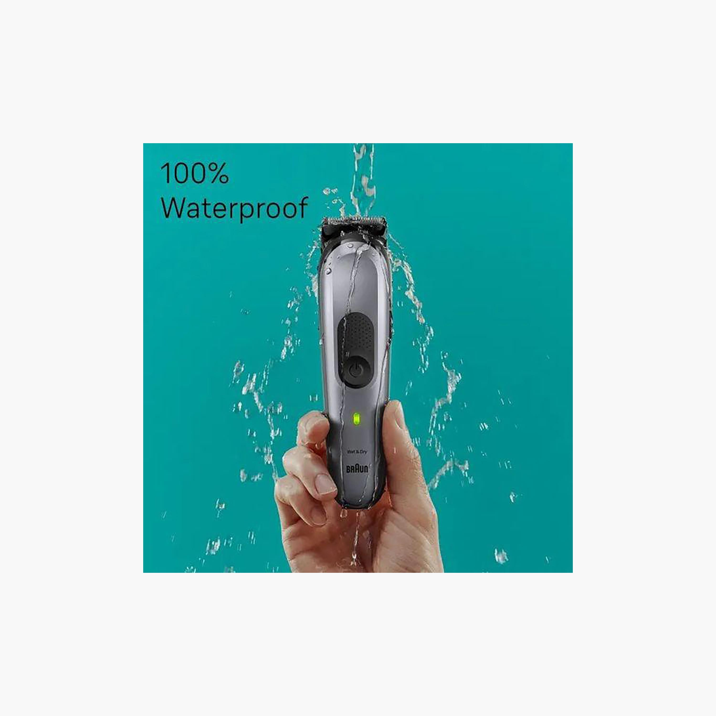 مجموعة العناية باللحية والجسم ذات 10 في 1 من براون بلون رمادي | MGK 7420-beautyandpersonalcare-mens-shaving-image-2