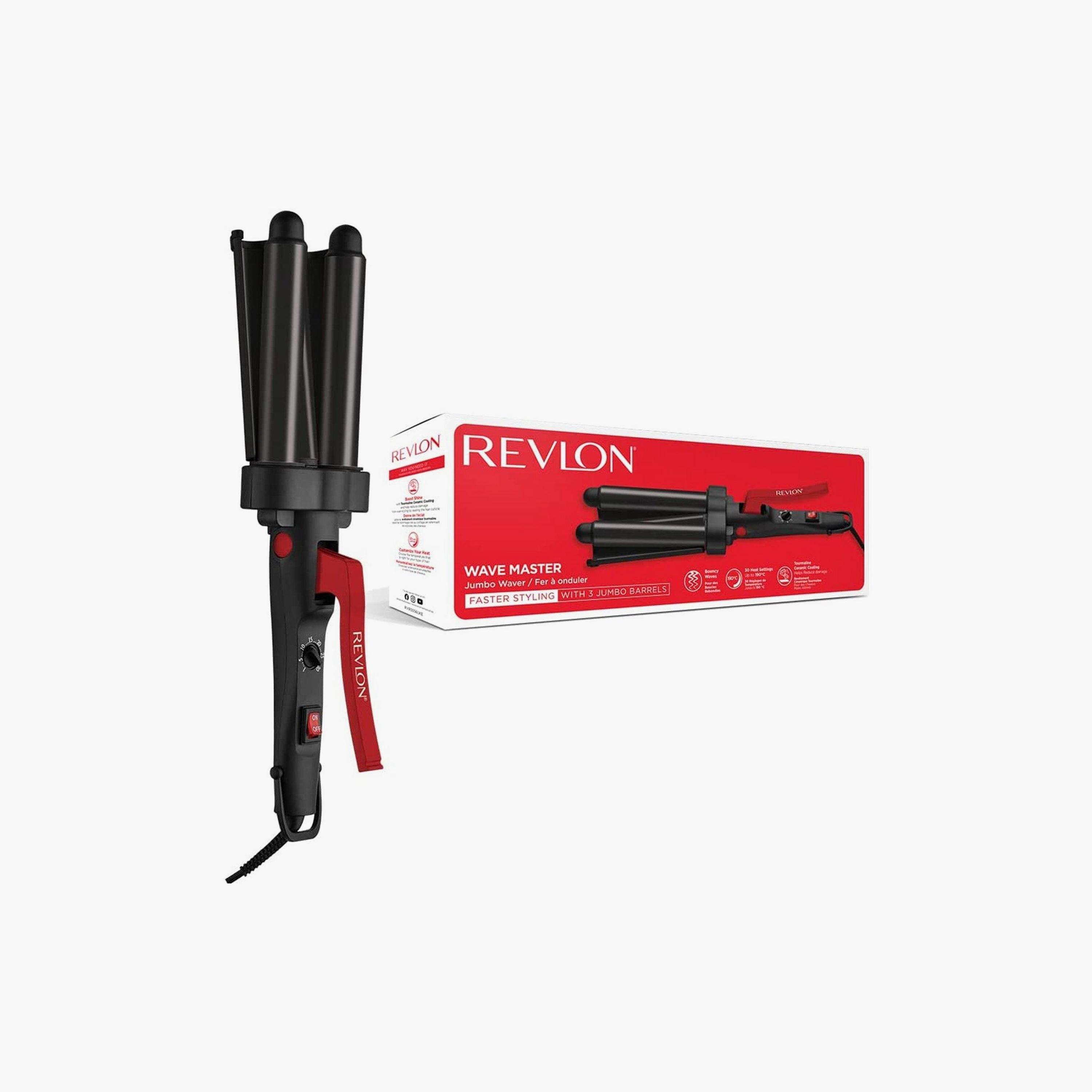 مصفف الشعر ذو ويف ماستر جامبو ويفر مع ثلاثة شقوق جامبو براميل سوداء | RVIR3056ARB-beautyandpersonalcare-appliances-hairstylingtools-curlingandstyler-image-1