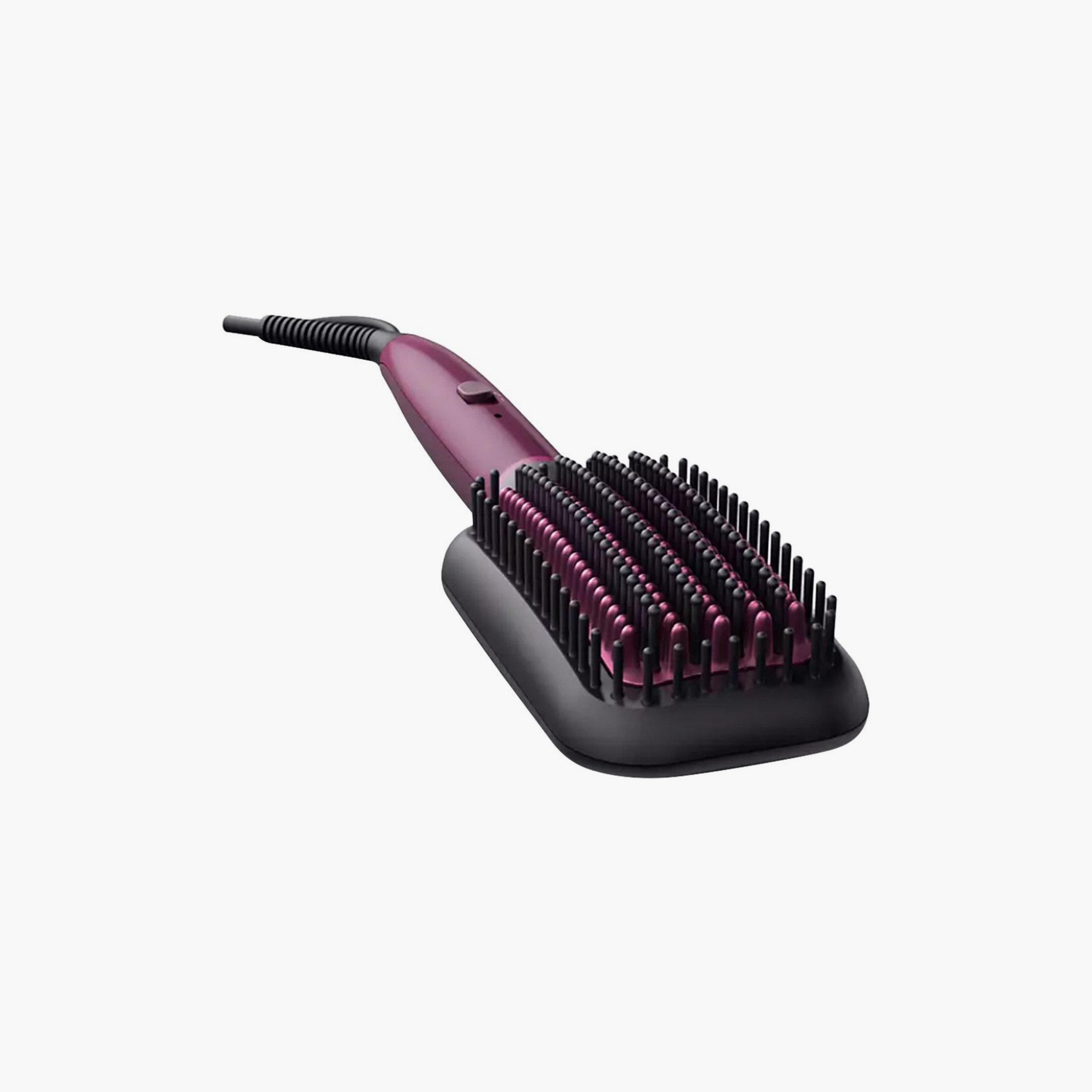 Philips 5000 Heated Straightening Brush Purple | BHH730/03-beautyandpersonalcare-appliances-hairstylingtools-curlingandstyler-image-2