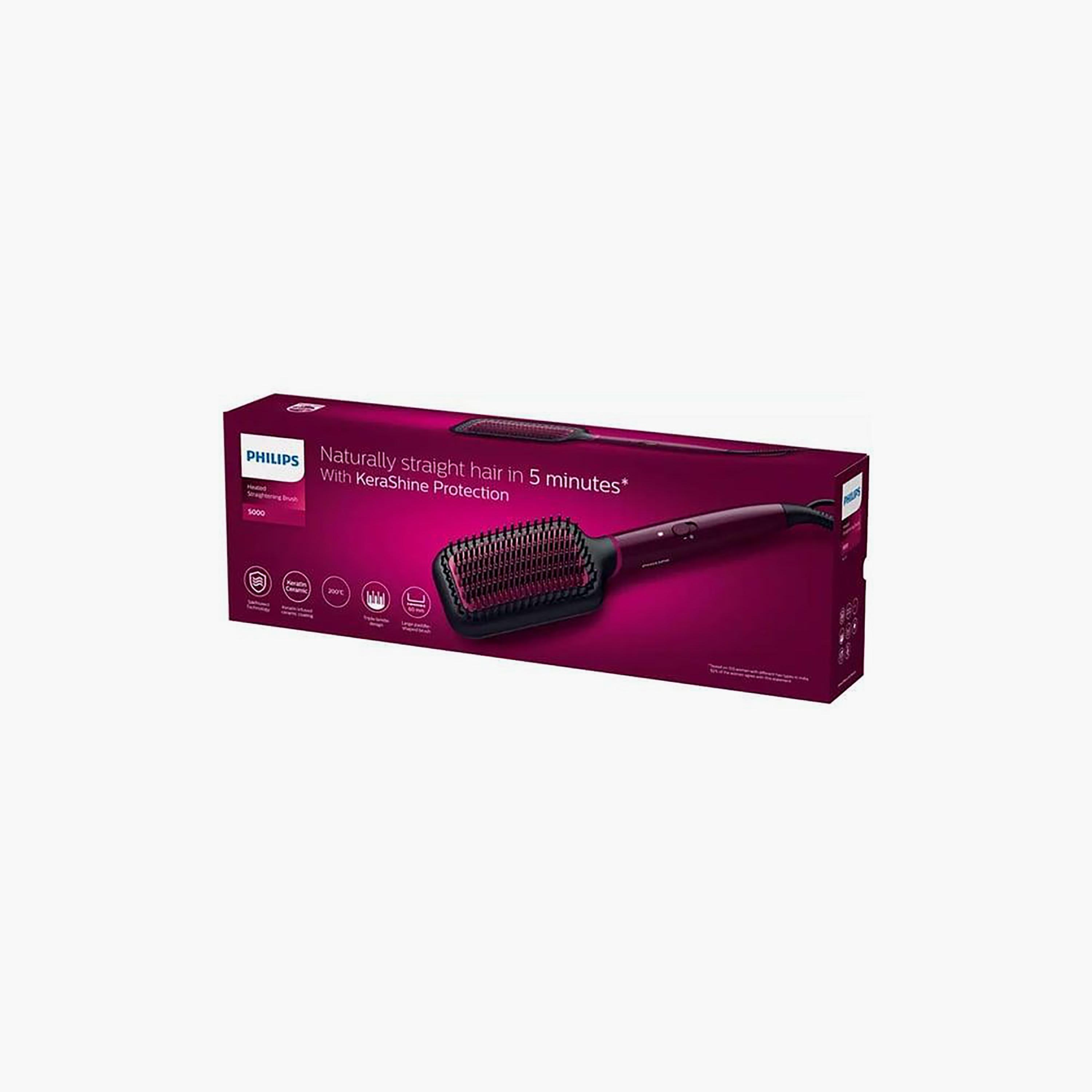 Philips 5000 Heated Straightening Brush Purple | BHH730/03-beautyandpersonalcare-appliances-hairstylingtools-curlingandstyler-image-3