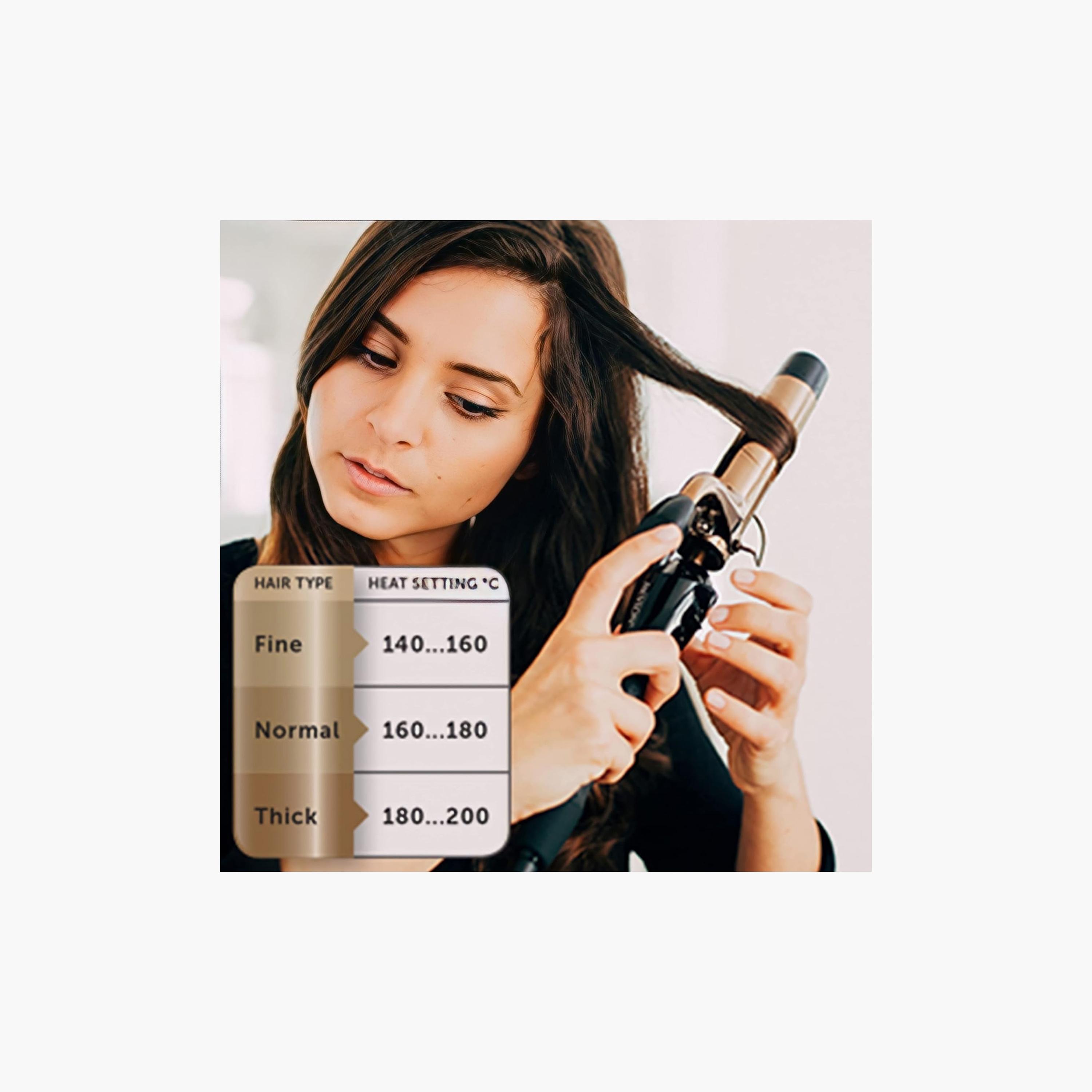 مكواة تجعيد الشعر طويلة الأمد من ريفلون صالون مع 20 إعدادًا للحرارة ذات نحاسي | RVIR1159-beautyandpersonalcare-appliances-hairstylingtools-curlingandstyler-image-7