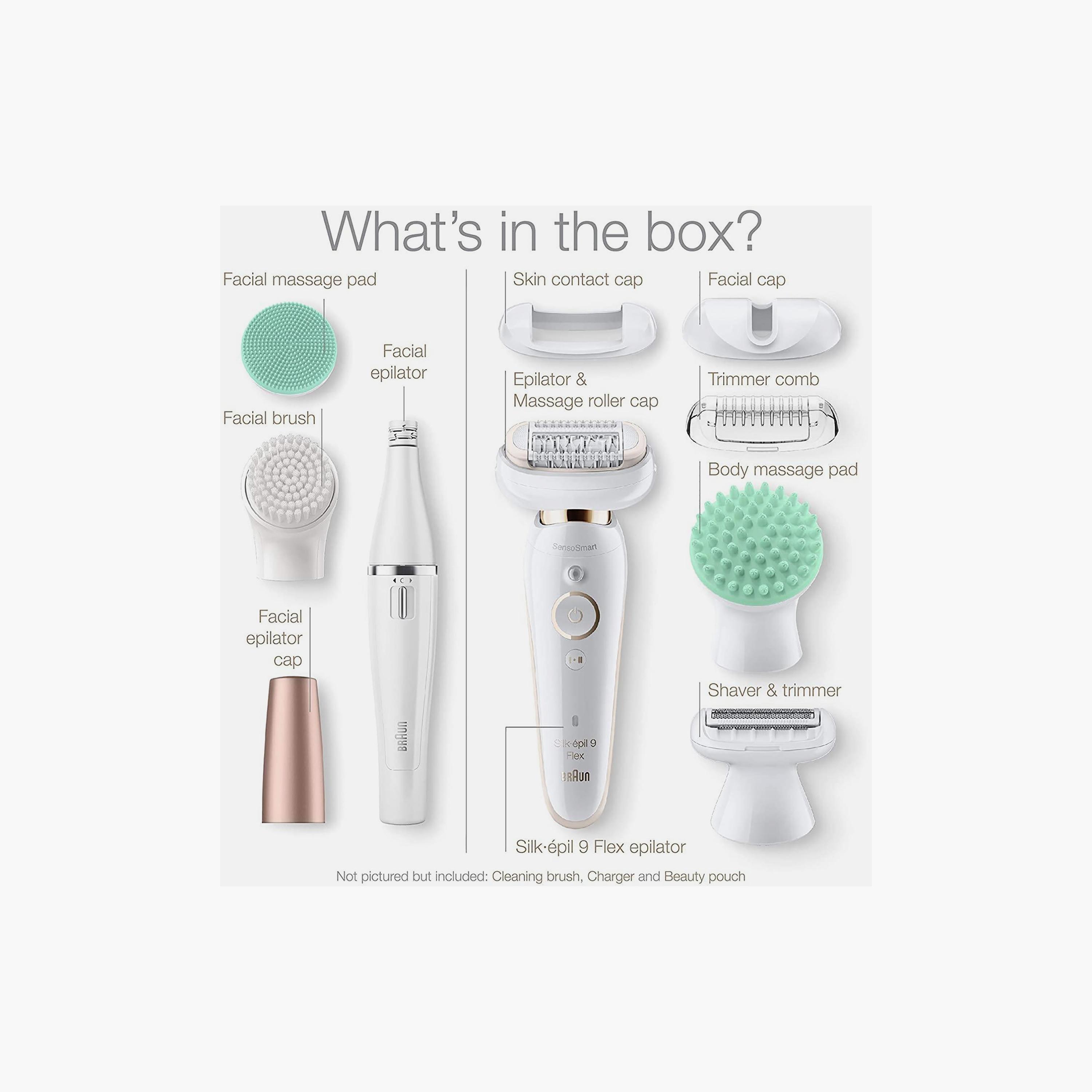 Braun Silk-Epil 9 Flex Wet and Dry Epilator White | SES 9300 3D-beautyandpersonalcare-appliances-hairremovaltools-shavers-image-2