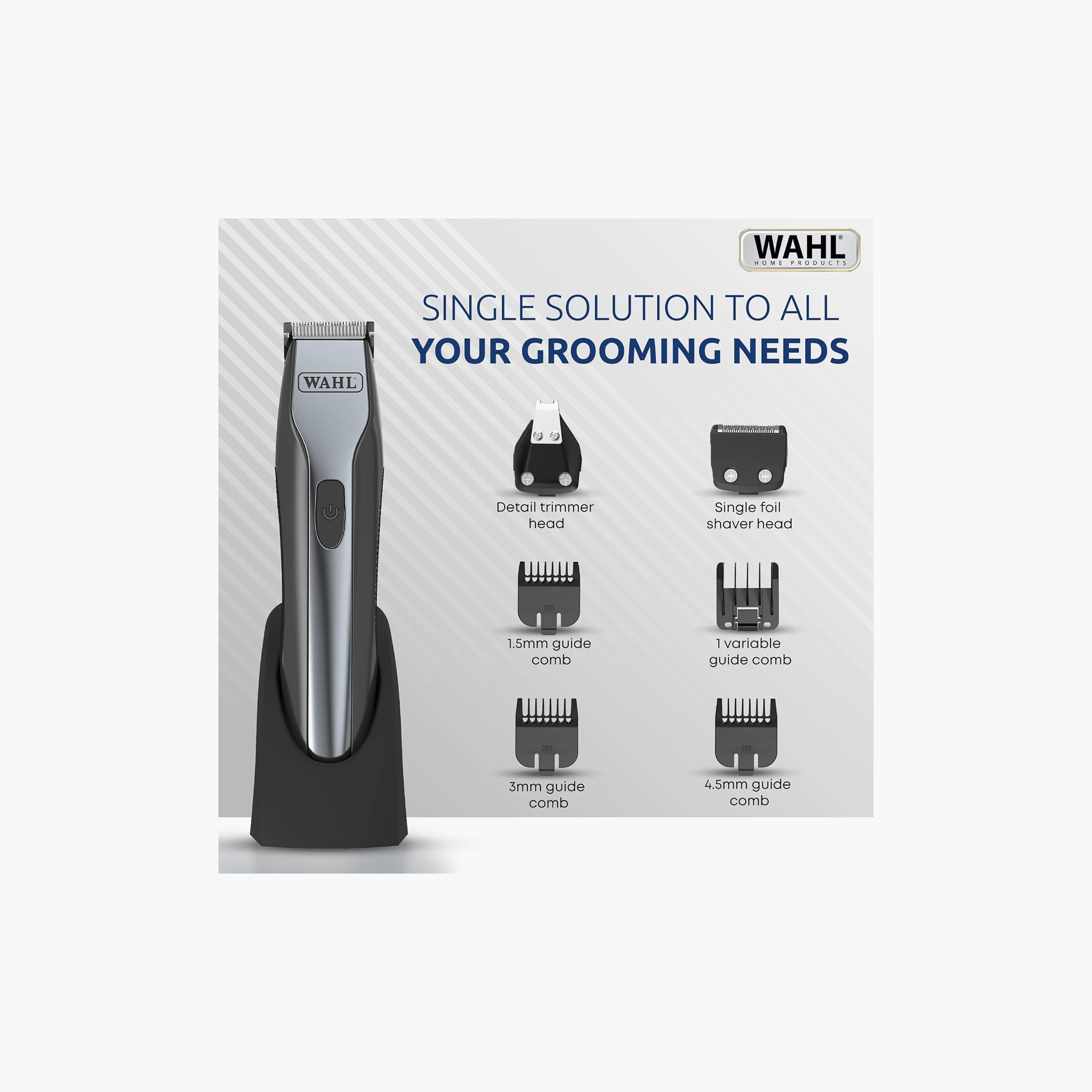 ماكينة تشذيب سلكية ولاسلكية لي أوبتيموس فضي ذو من واهل | 9885-027-beautyandpersonalcare-mens-shaving-image-3