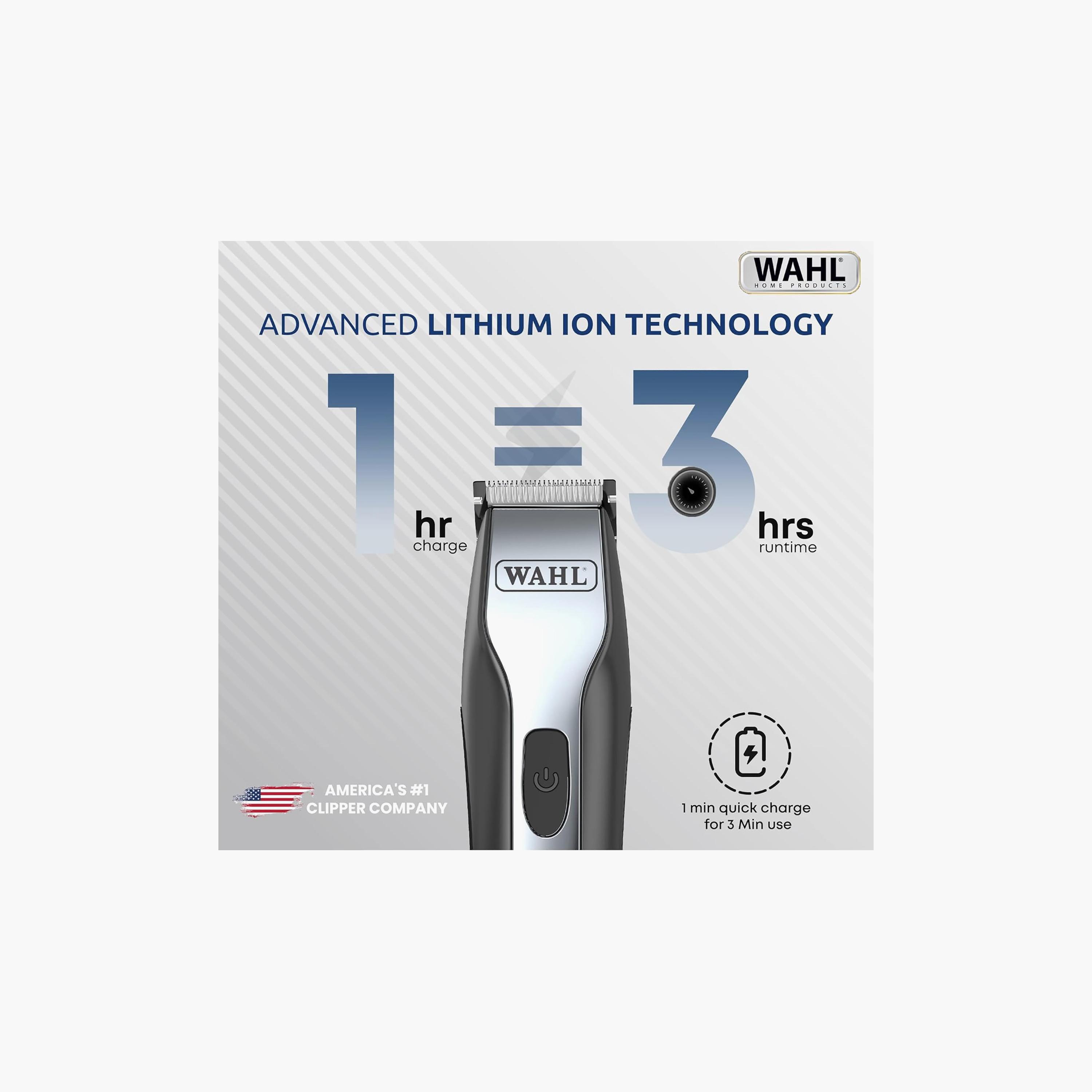 ماكينة تشذيب سلكية ولاسلكية لي أوبتيموس فضي ذو من واهل | 9885-027-beautyandpersonalcare-mens-shaving-image-6