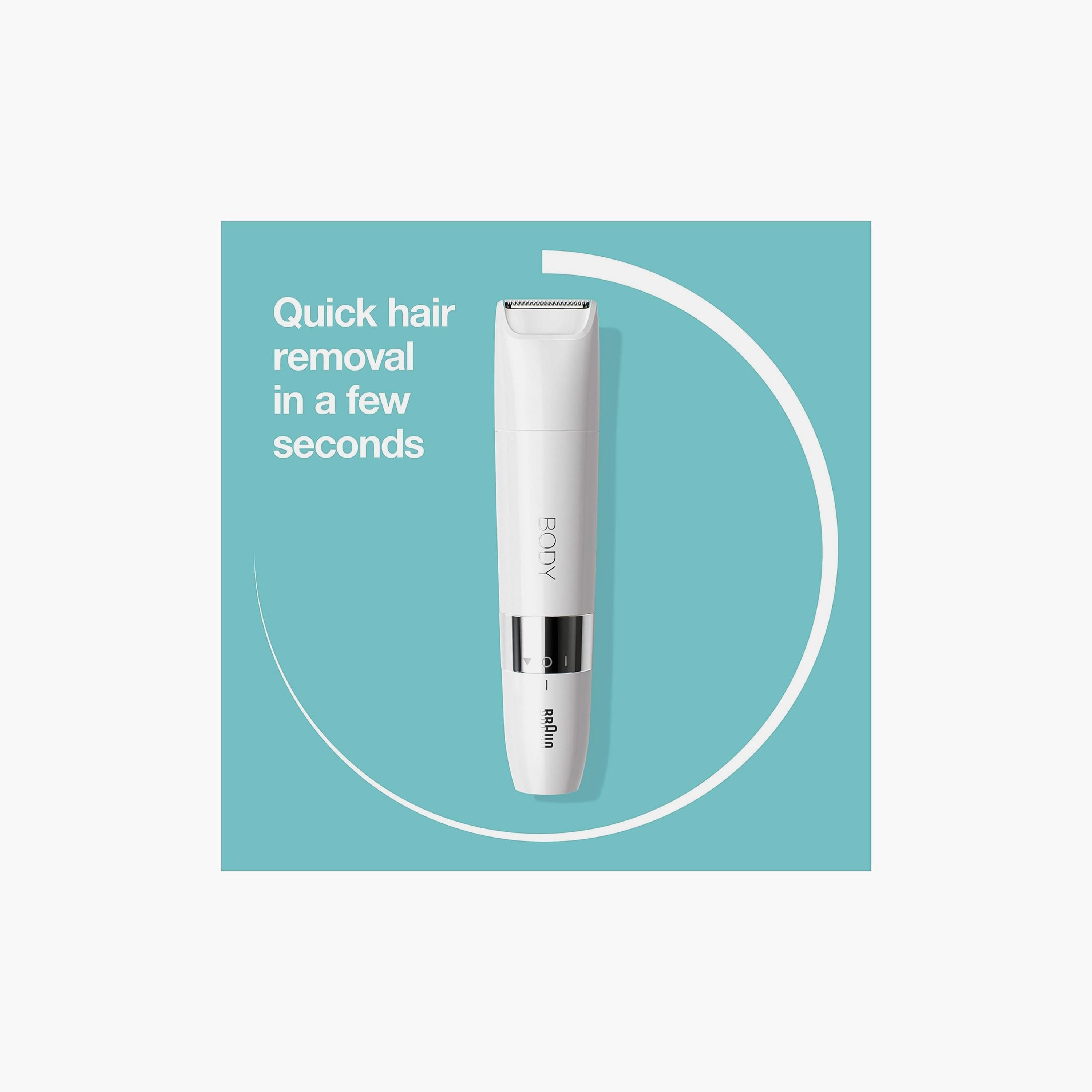 ماكينة تشذيب الجسم الصغيرة ذات الرطب والجاف من براون باللون الأبيض | BS1000-beautyandpersonalcare-mens-shaving-image-2