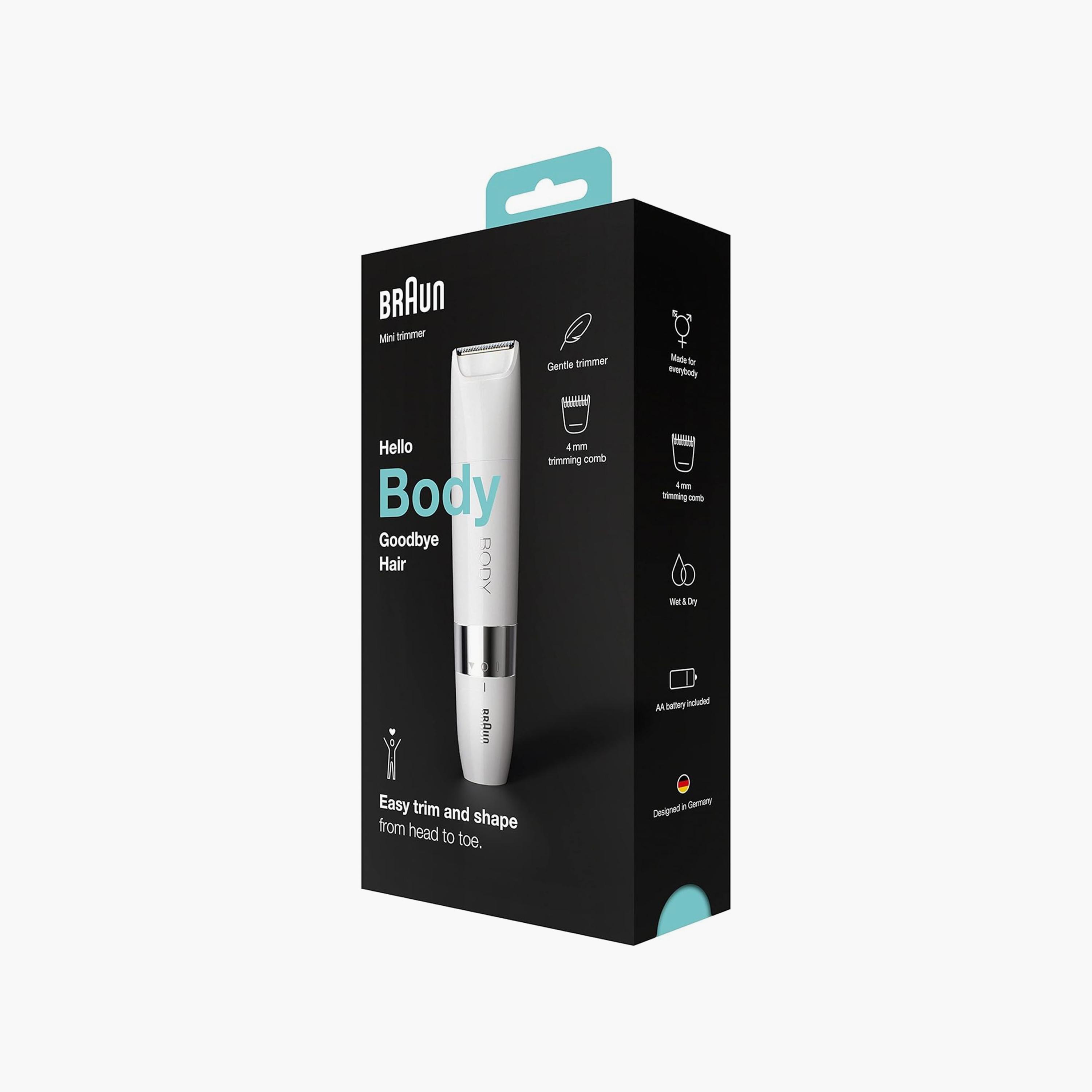 ماكينة تشذيب الجسم الصغيرة ذات الرطب والجاف من براون باللون الأبيض | BS1000-beautyandpersonalcare-mens-shaving-image-6