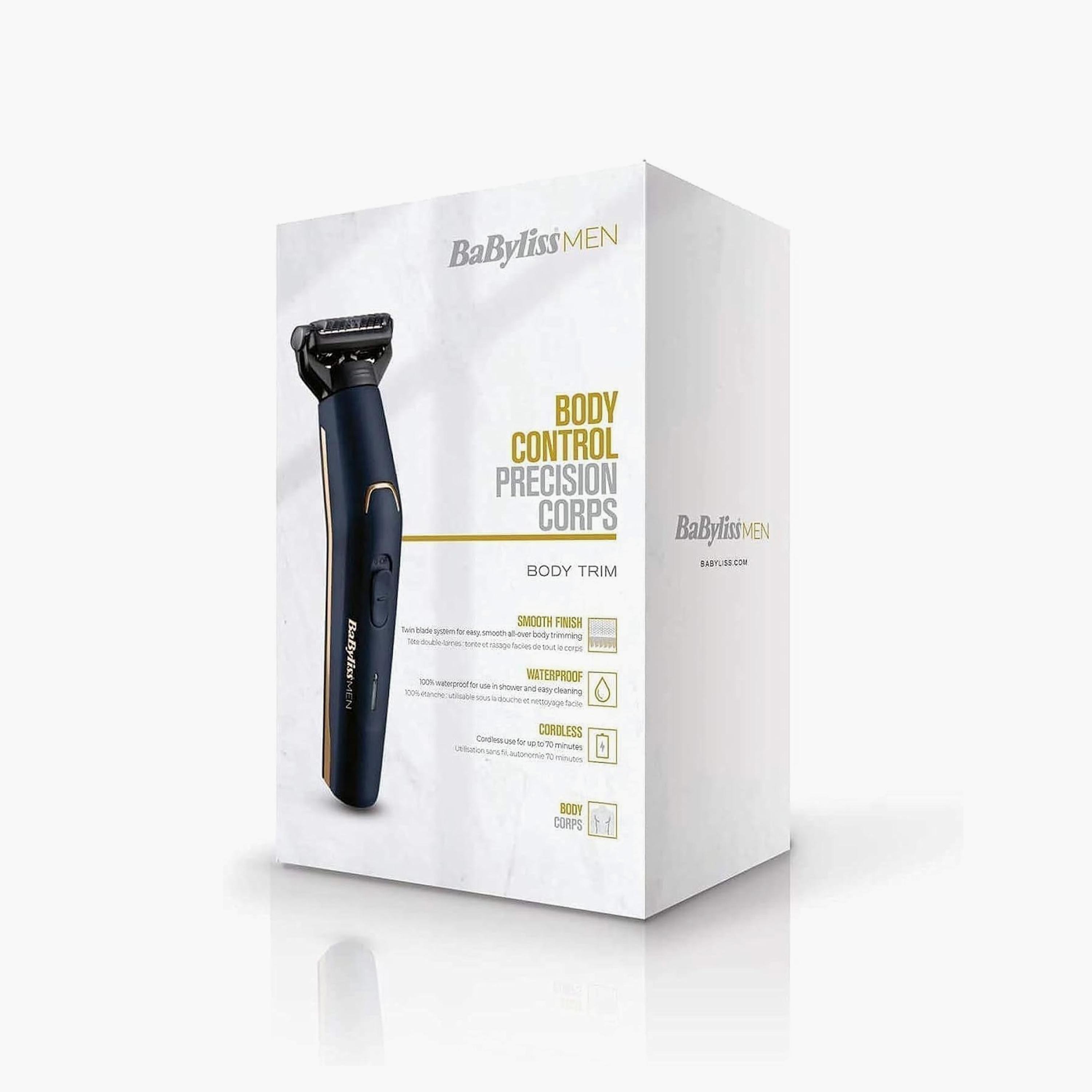 ماكينة العناية بالجسم من بابيليس باللونين الأسود والأزرق الذهبي | BABBG120SDE-beautyandpersonalcare-mens-shaving-image-1