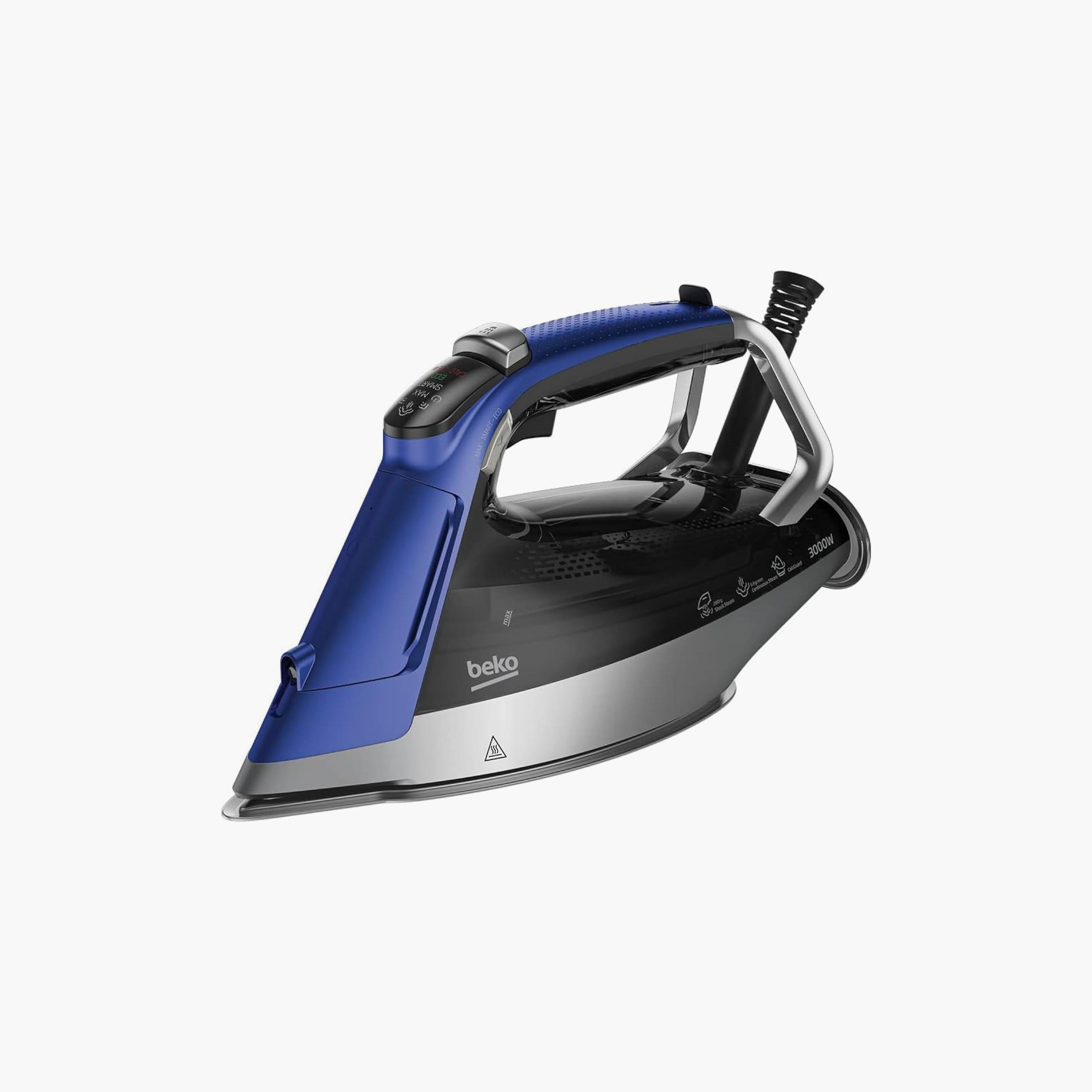Beko Super Glide Ceramic Soleplate Blue | SPA9130B-household-appliances-homeappliances-ironandsteamers-image-1