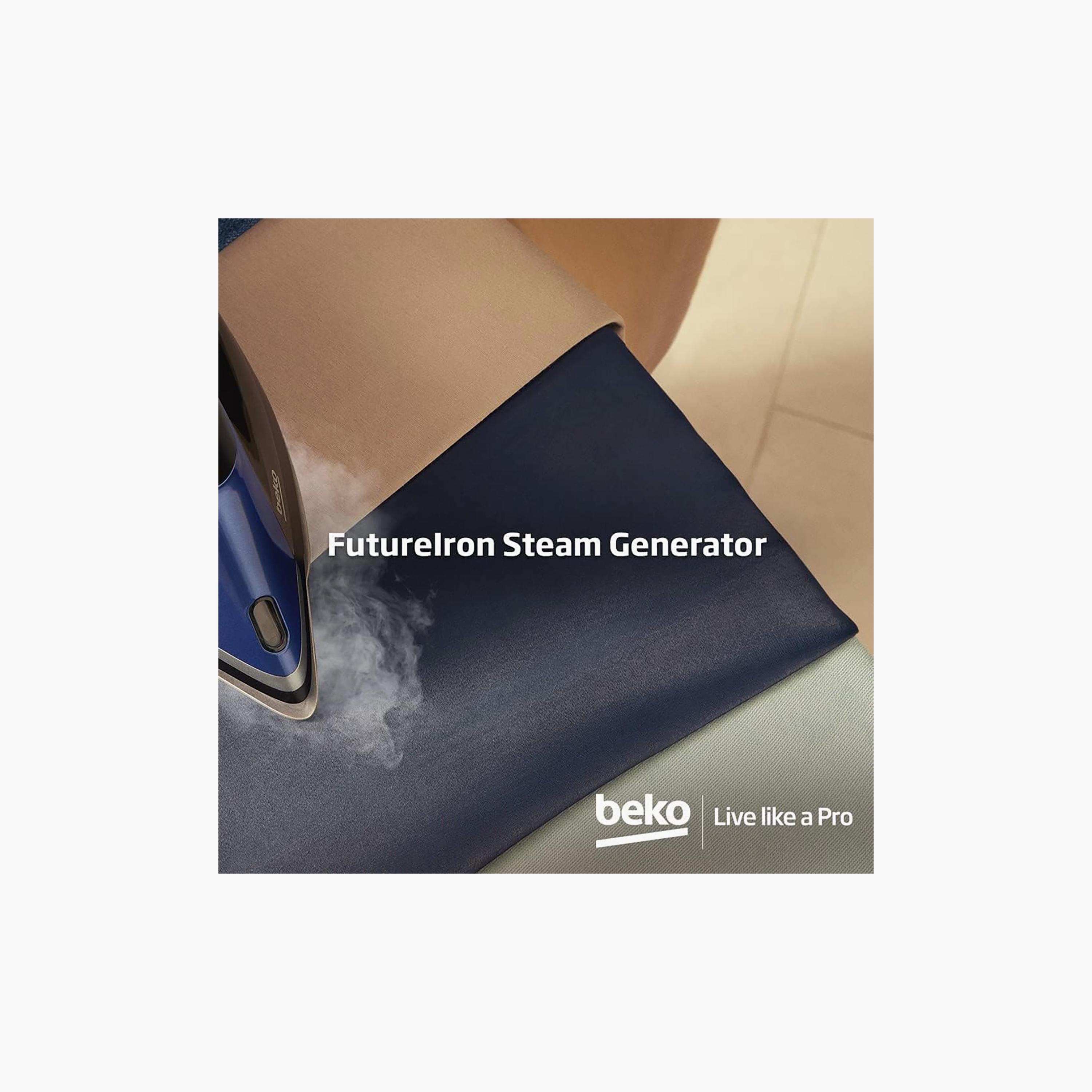 Beko Super Glide Ceramic Soleplate Blue | SPA9130B-household-appliances-homeappliances-ironandsteamers-image-5