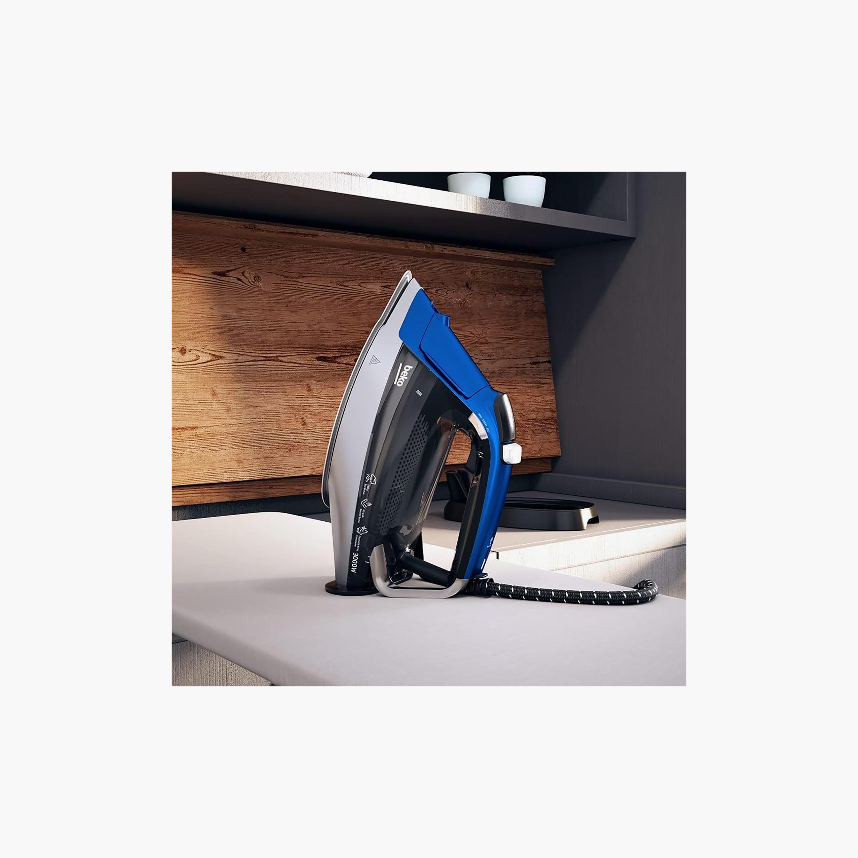 Beko Super Glide Ceramic Soleplate Blue | SPA9130B-household-appliances-homeappliances-ironandsteamers-image-7