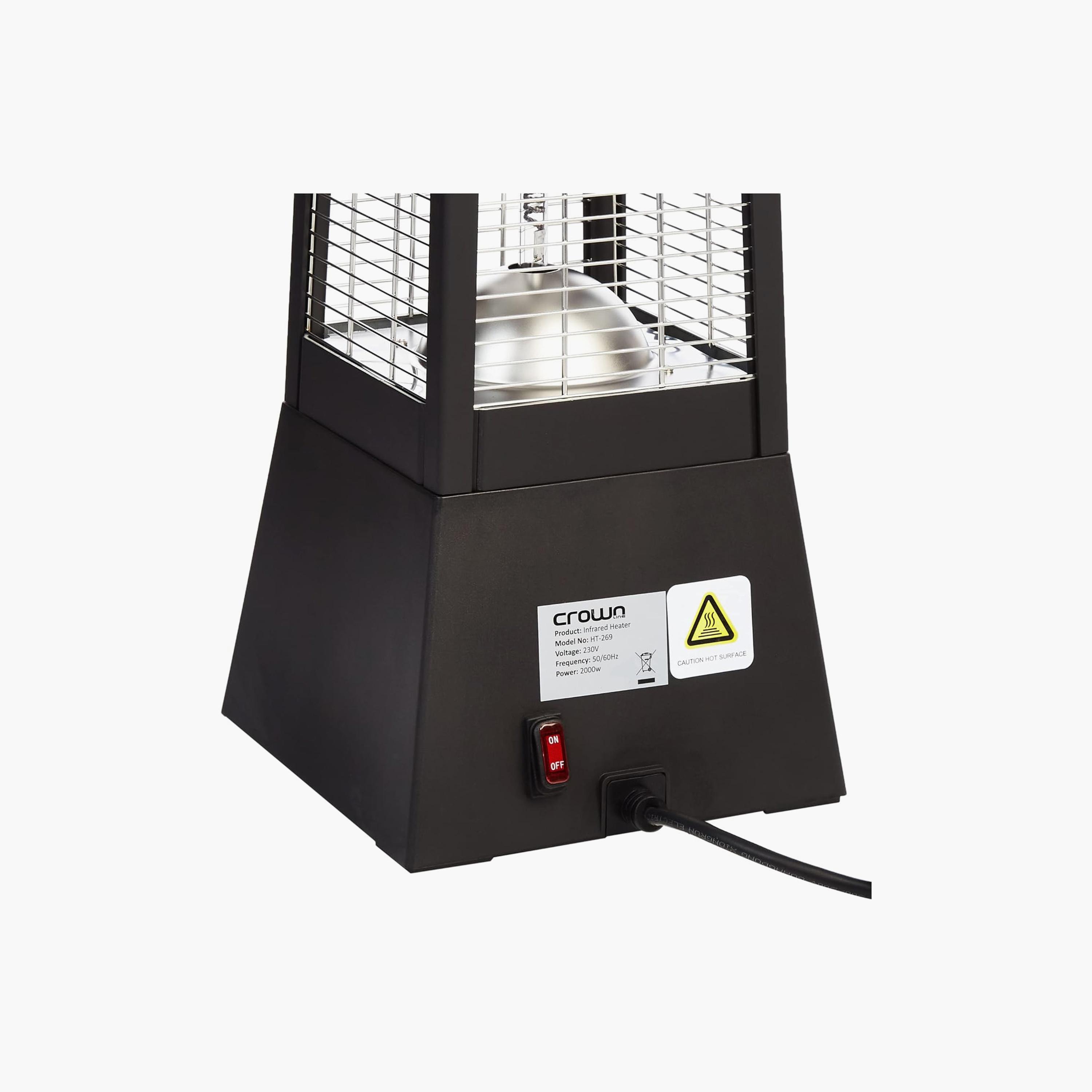 Crownline Room Heater Black | HT-269-household-appliances-homeappliances-fans-image-3