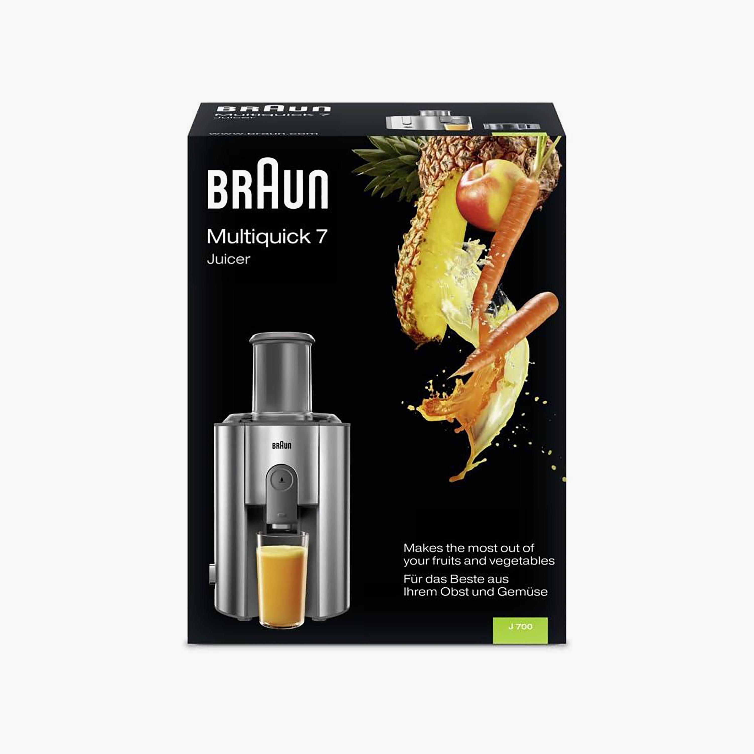 عصارة براون ملتيكويك فضية | J700 JUICER-household-appliances-kitchenappliances-blendersmixersandgrinders-image-2