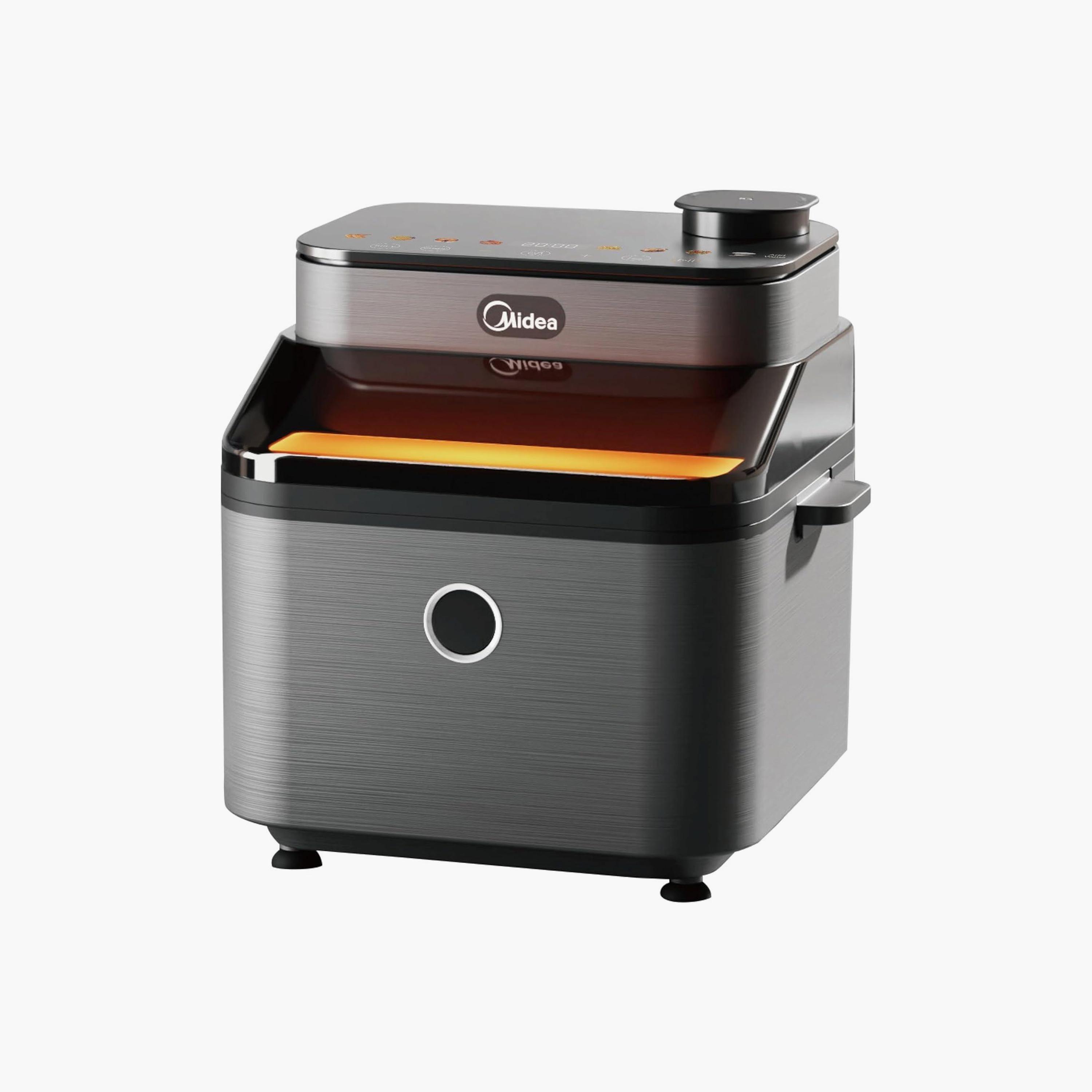 Midea Digital Air Fryer Grey | MFCY75A2-household-appliances-kitchenappliances-foodprocessors-image-1