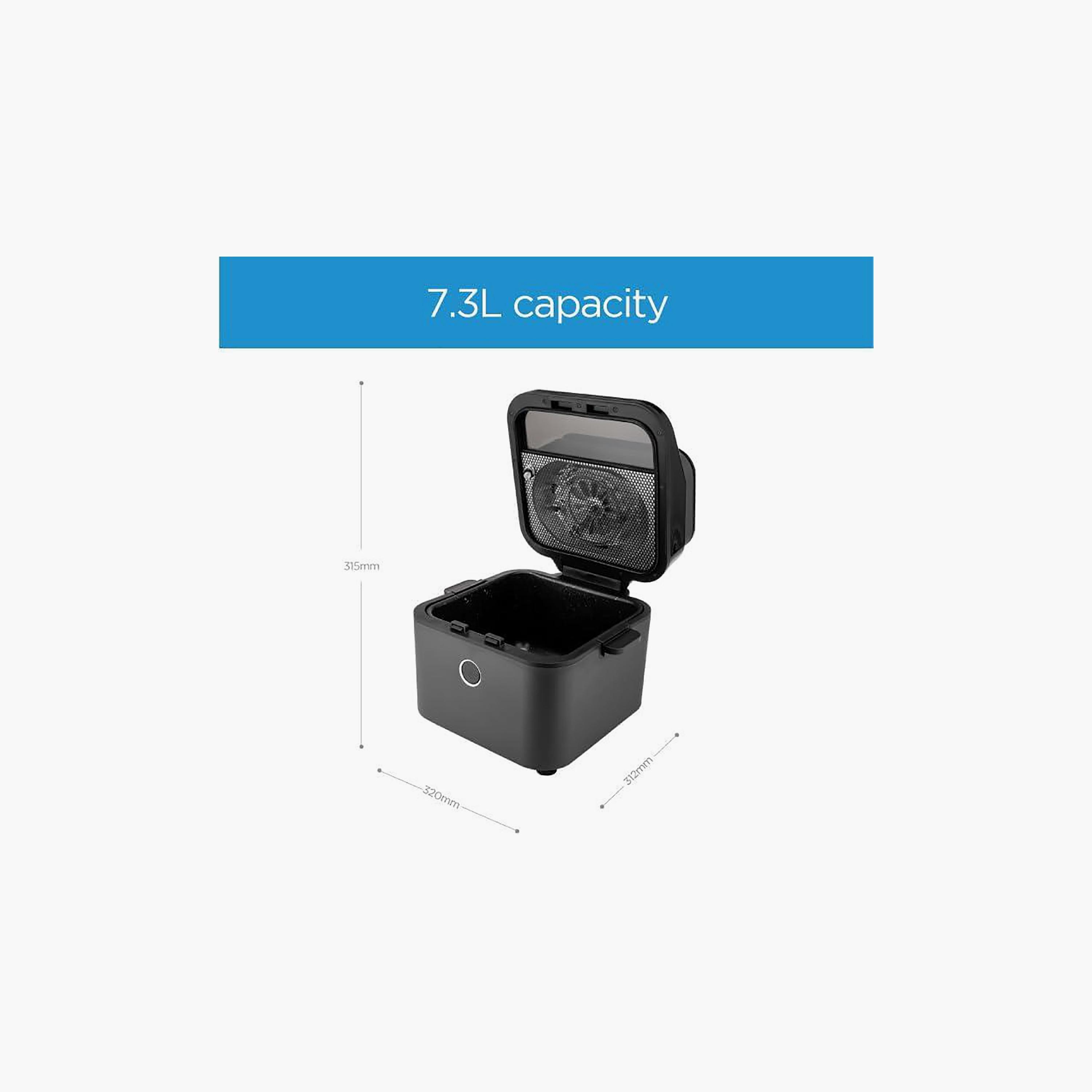 Midea Digital Air Fryer Grey | MFCY75A2-household-appliances-kitchenappliances-foodprocessors-image-2