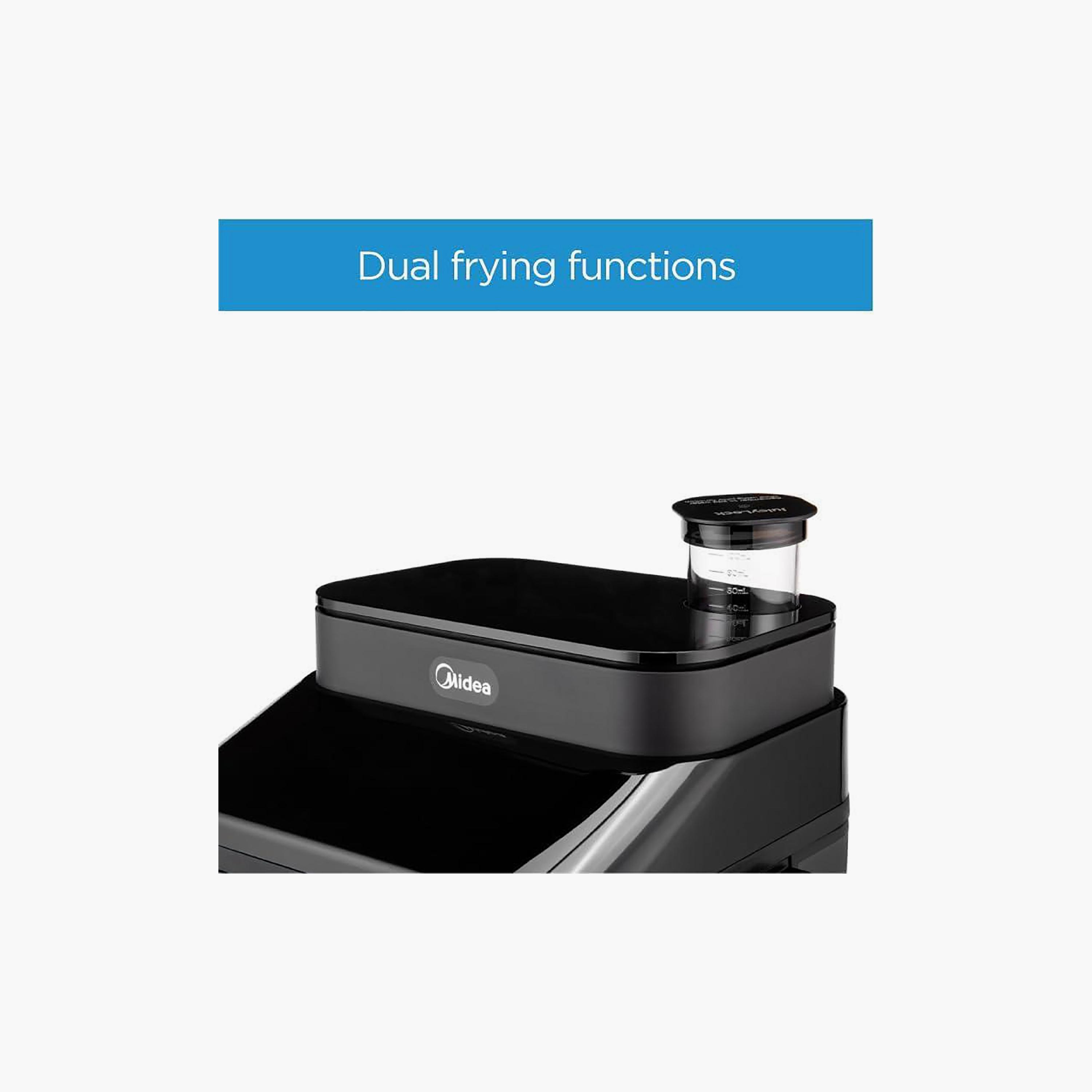 Midea Digital Air Fryer Grey | MFCY75A2-household-appliances-kitchenappliances-foodprocessors-image-4
