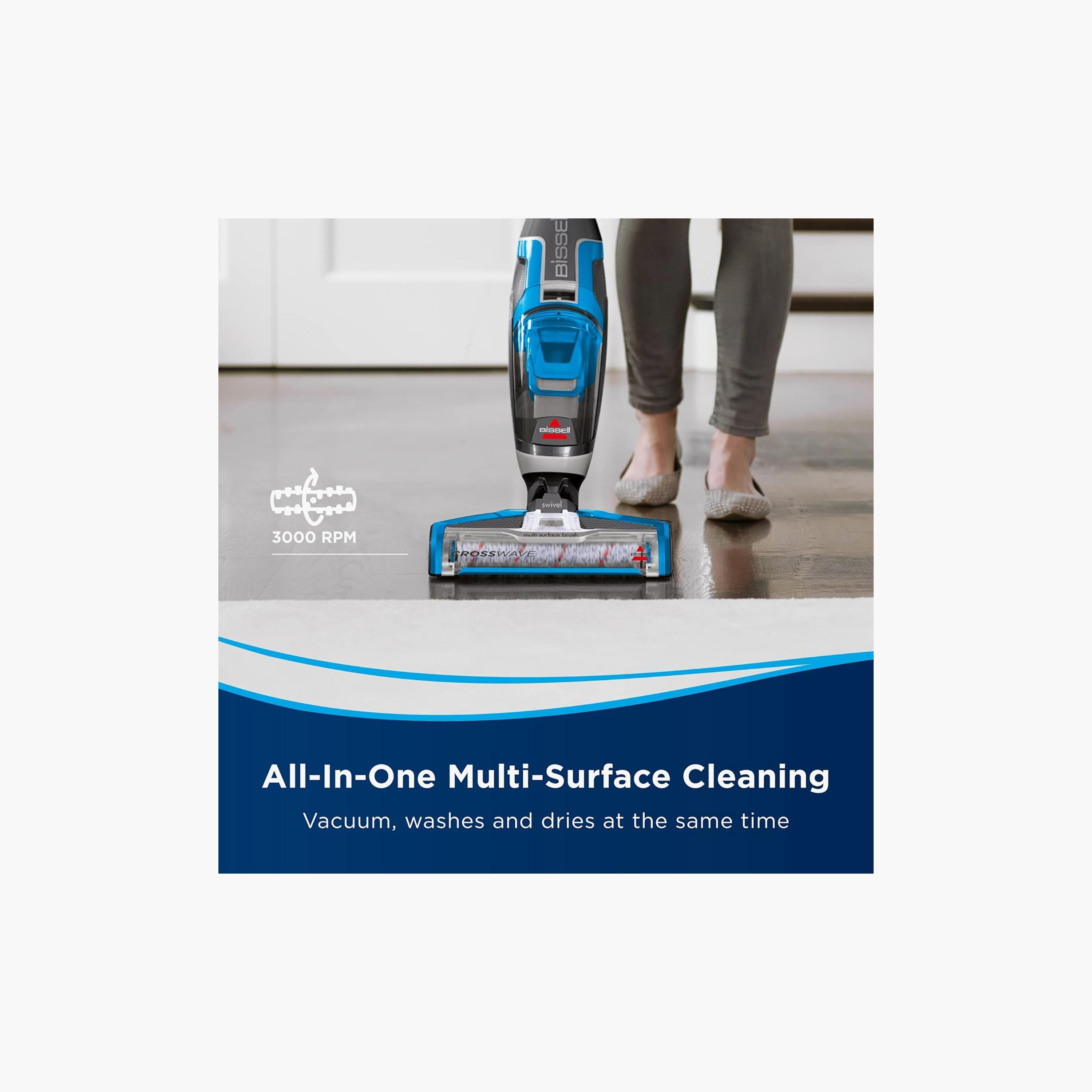 مكنسة كهربائية من بيسيل كروس ويف متعددة الأسطح ذات 3 في 1 مع تقنية 2 تانك | 1713 - BLUE-household-appliances-homeappliances-vacuumcleaners-image-2