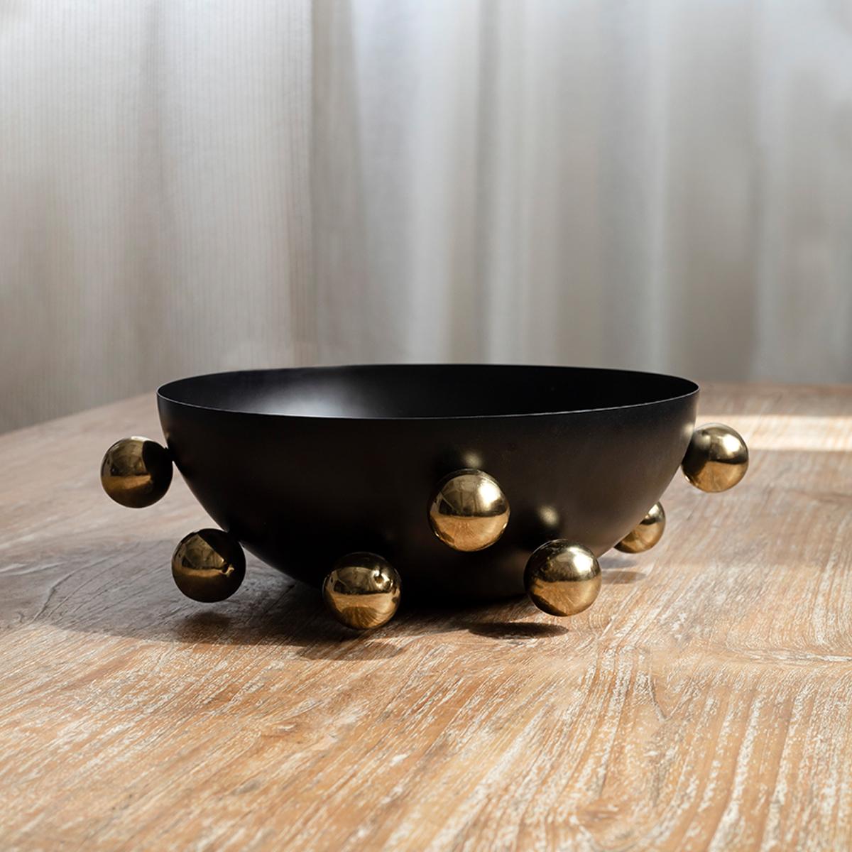 Bubble Stainless Steel Decorative Bowl - 31 cm