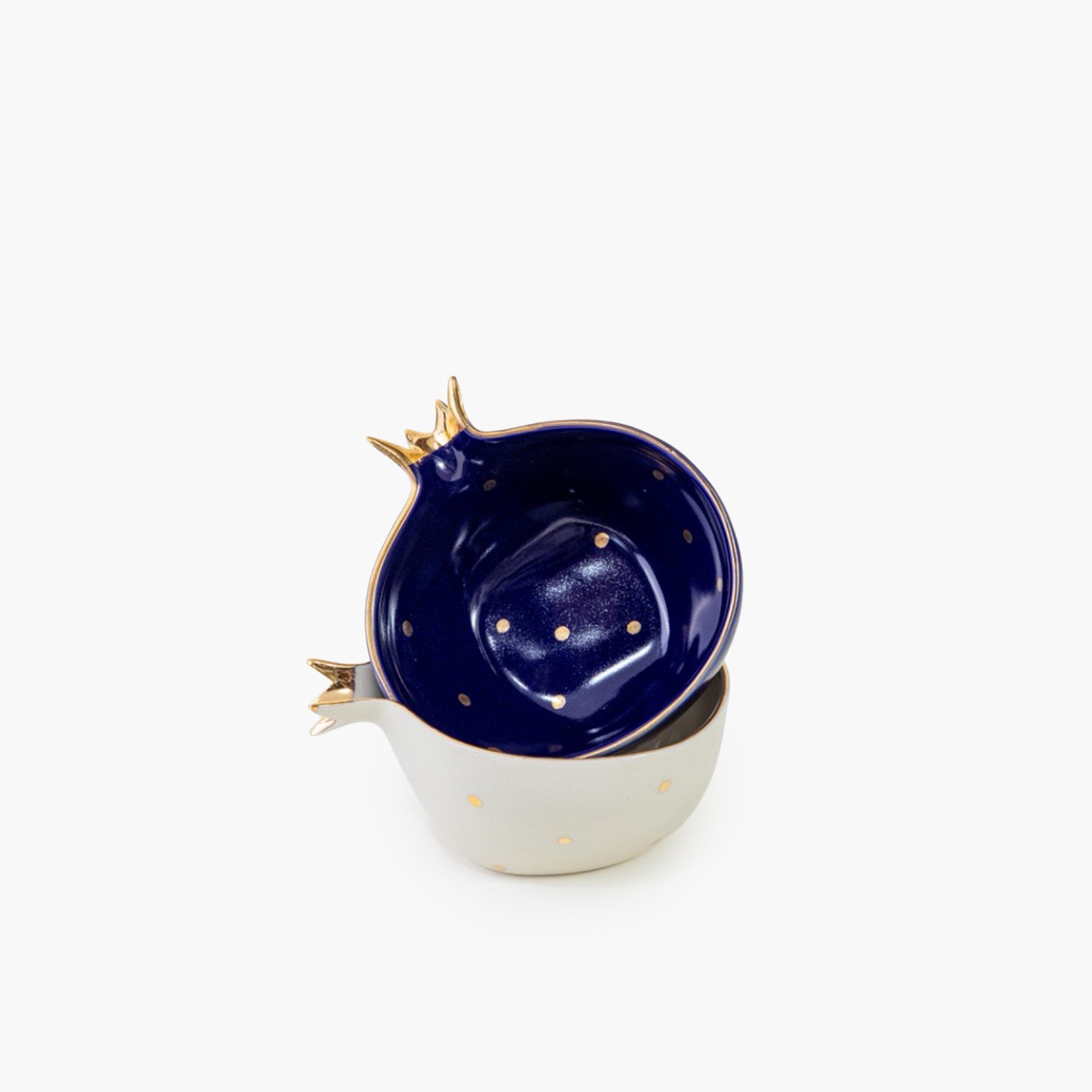 Pomegranate Ceramic Serve Bowl - Set of 2