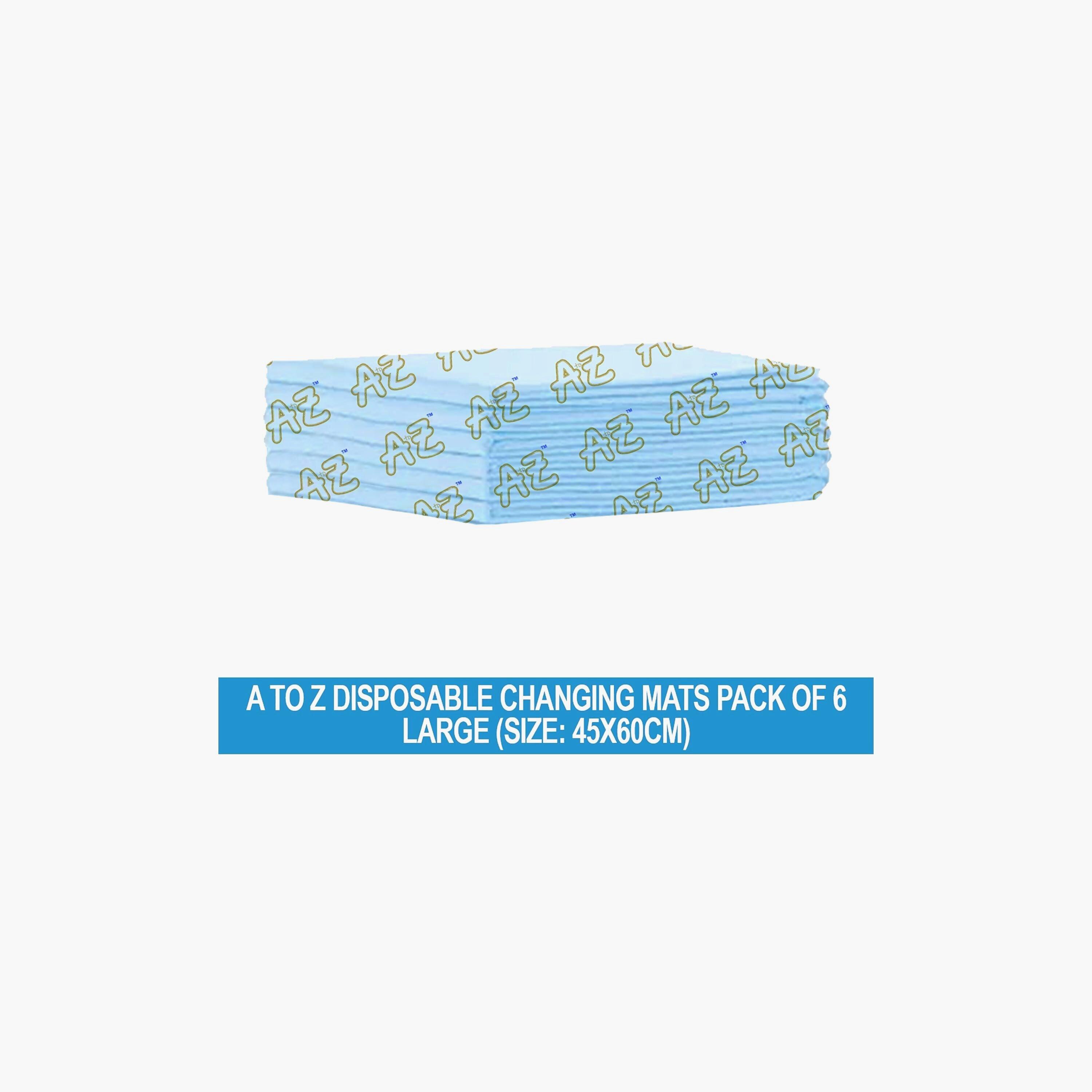مجموعة 6 سجادات لتغيير الحفاضات للاستعمال مرة واحدة من ستار بيبيز - 45 × 60 سم-baby-diapering-changingmats-image-2