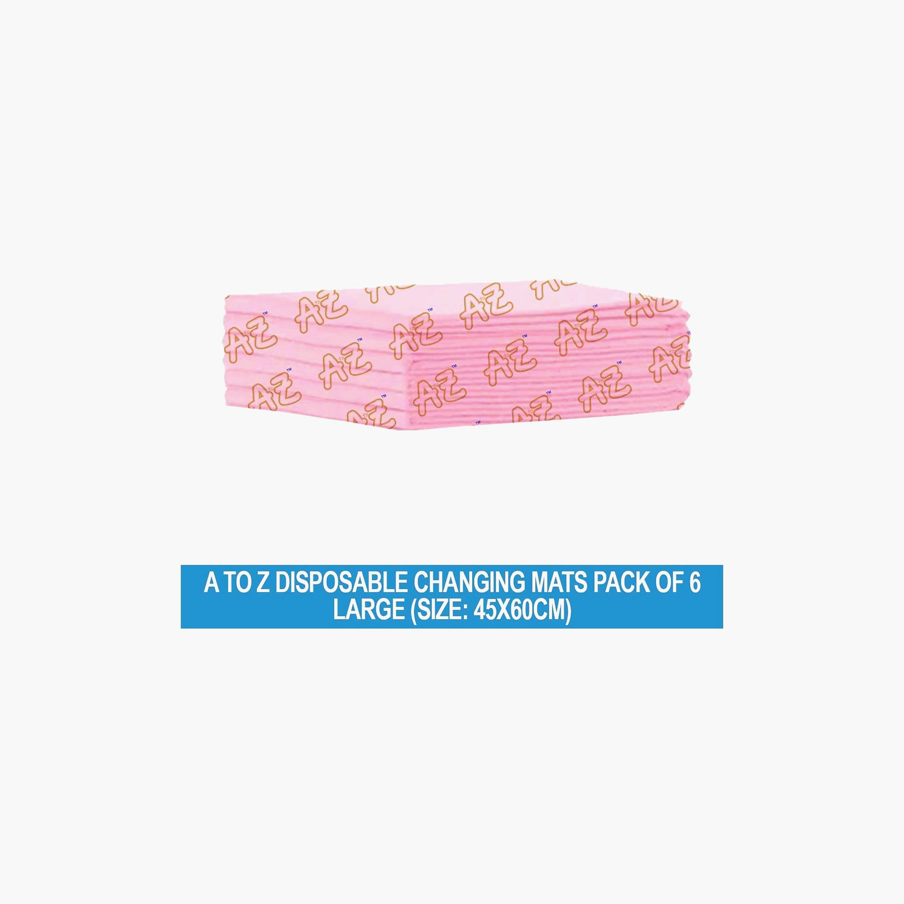 مجموعة 6 سجادات لتغيير الحفاضات للاستعمال مرة واحدة من ستار بيبيز - 45 × 60 سم-baby-diapering-changingmats-image-2