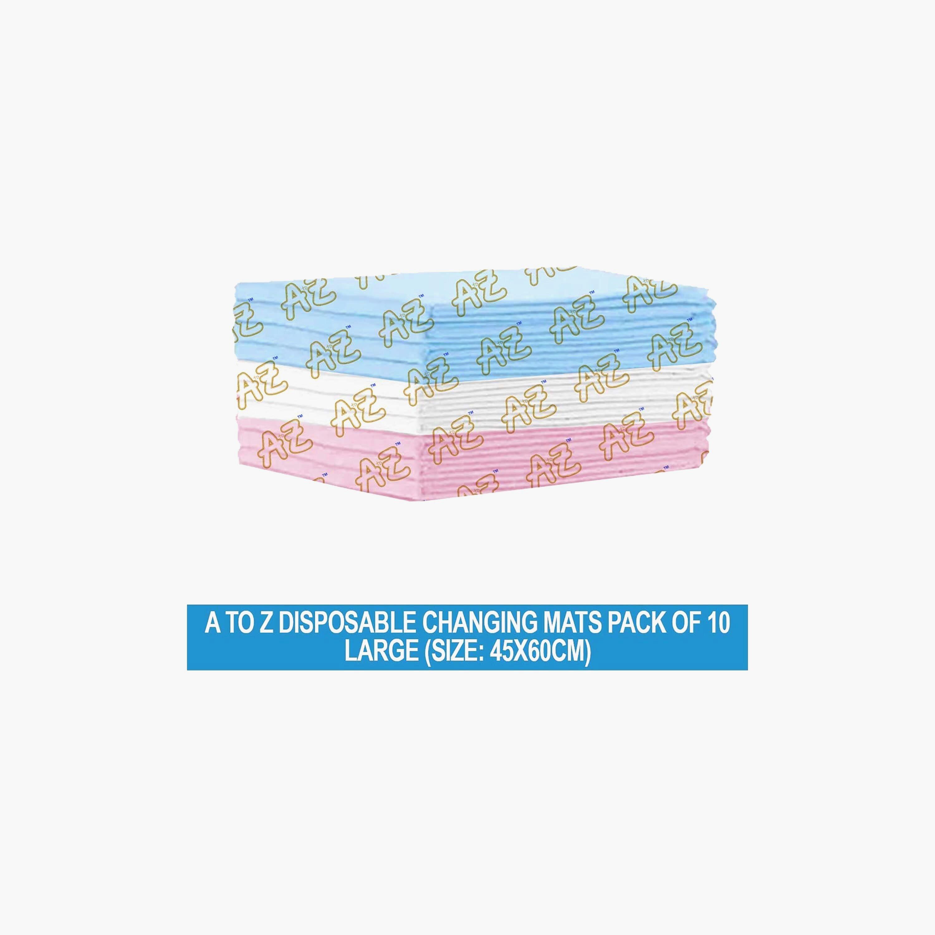Star Babies Pack of 10 Disposable Changing Mats - Assorted, 45 x 60 cm-baby-diapering-changingmats-image-2